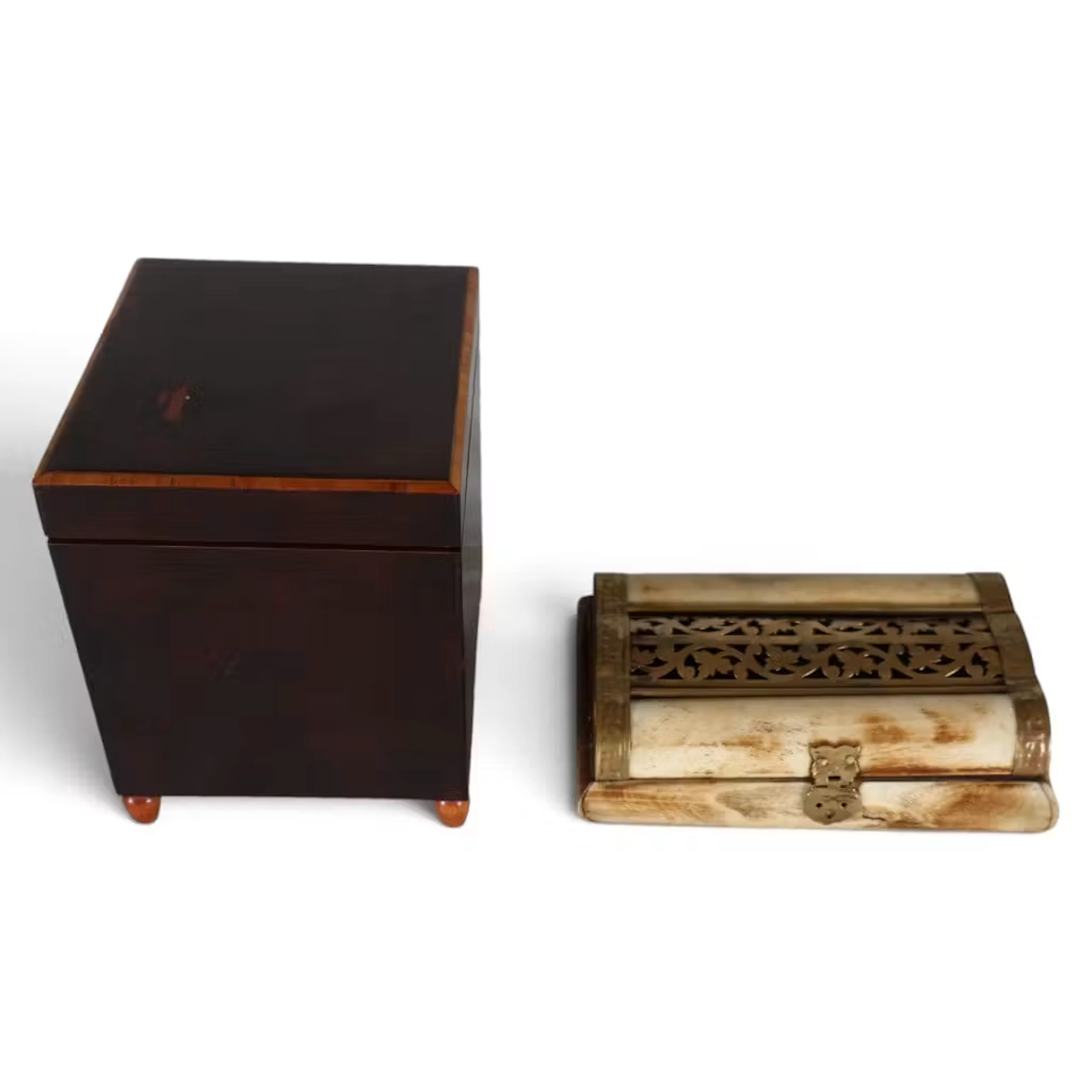 Lot 290: Musical Cigarette Box & Dresser Box