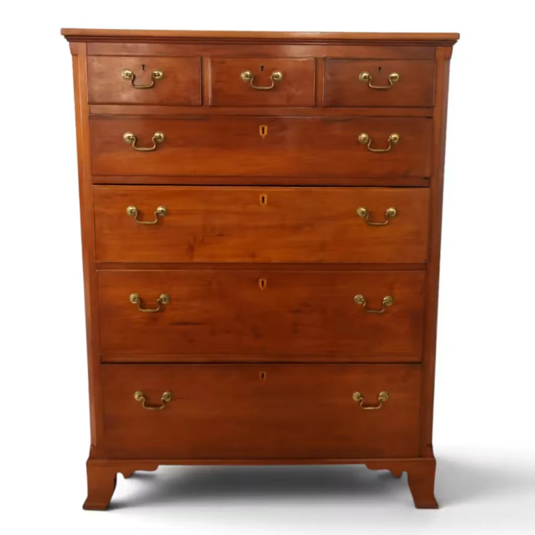 Lot 136: Southern Federal Cherry Tall Chest