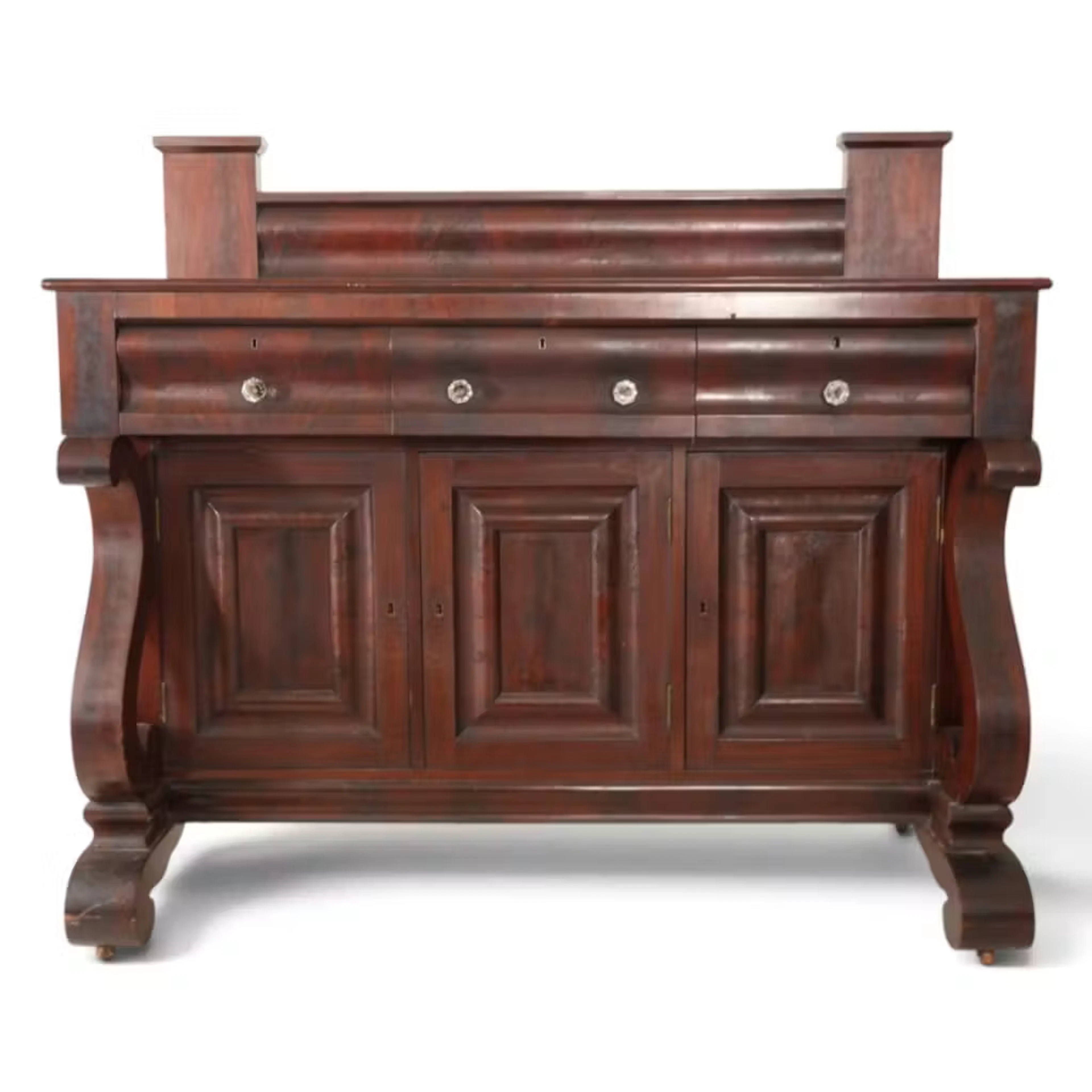 Lot 152: Large Empire Mahogany Plantation Server
