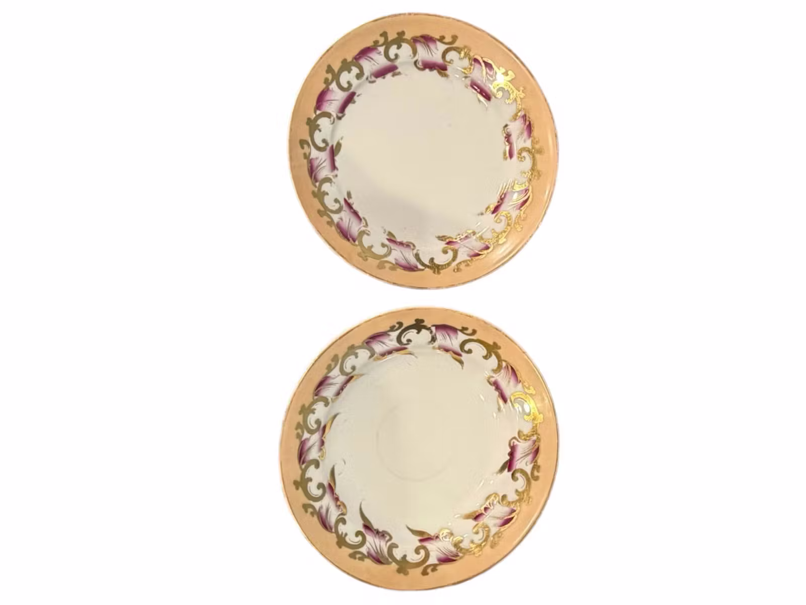 Old Paris Porcelain Dinner Plate & Soup Bowl, Pelham Family Descent