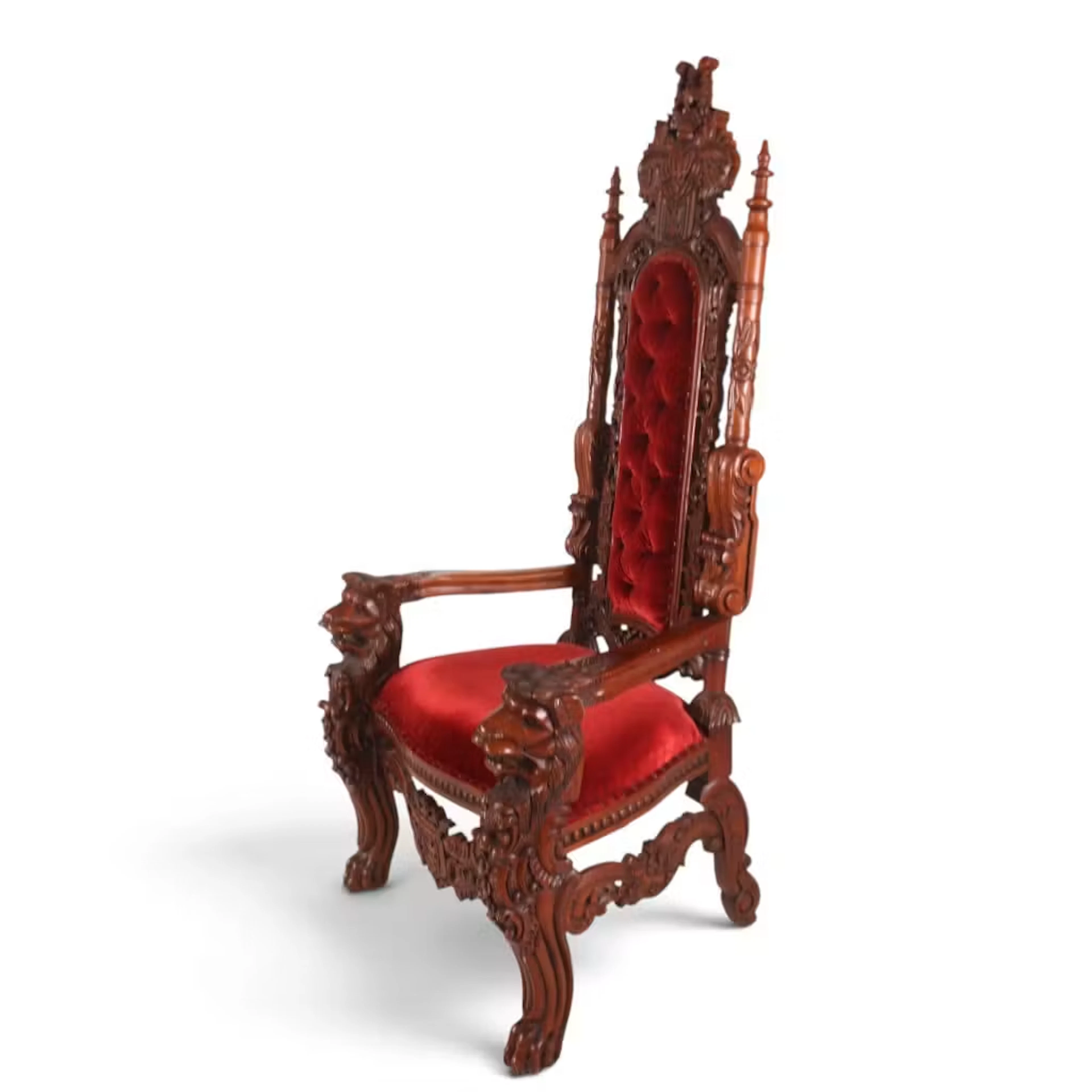 Lot 13: Renaissance Revival Masonic Throne Chair