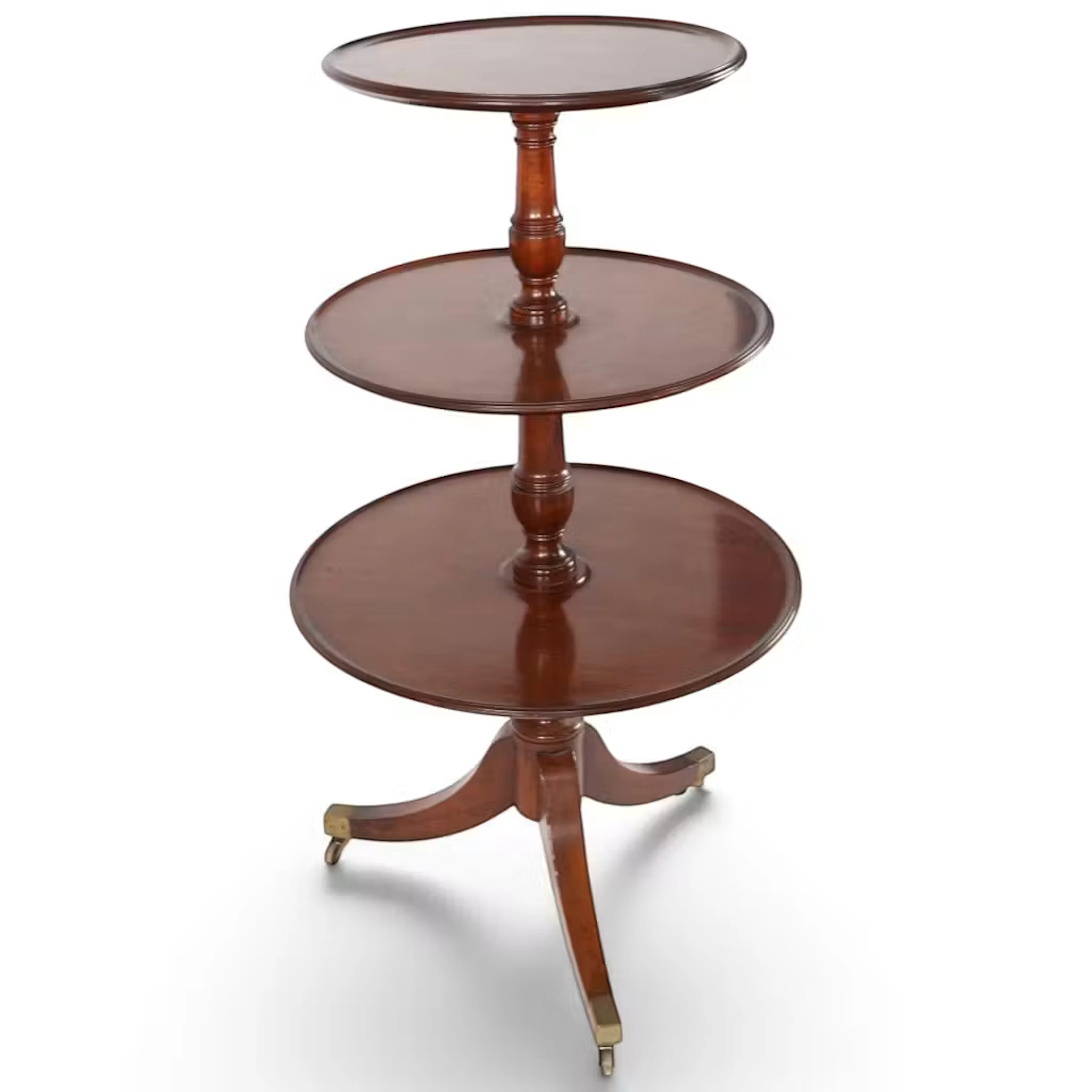Lot 25: Regency Mahogany Three-Tier Dumbwaiter
