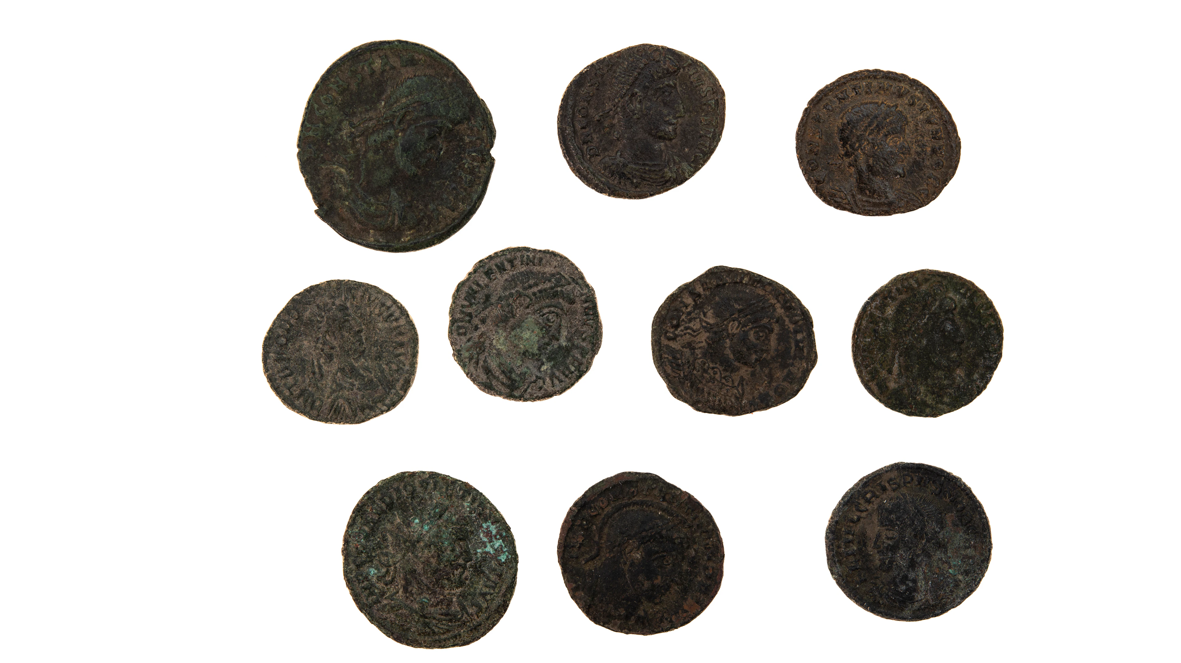 GREEK/ROMAN COPPER COINS (10)