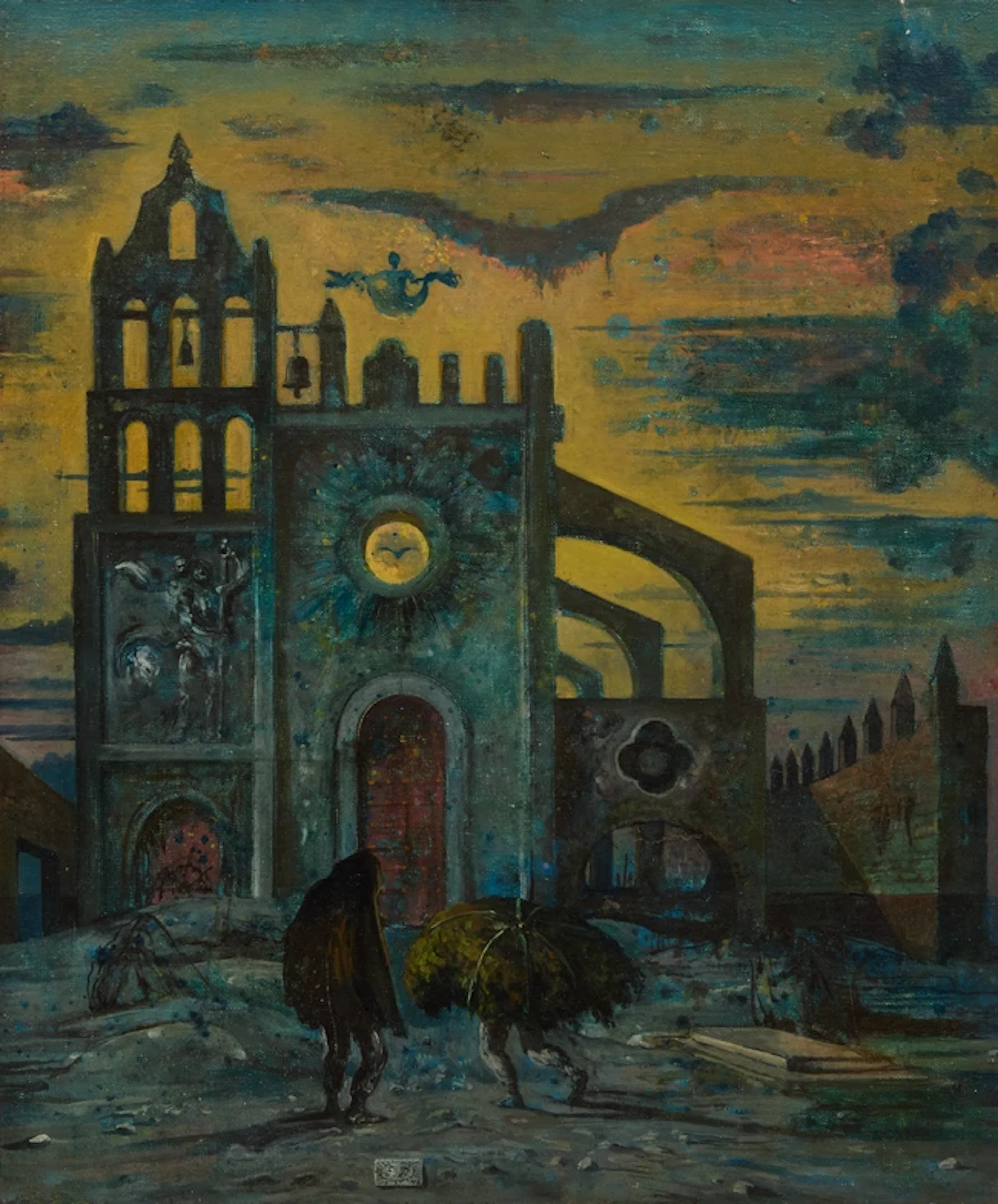 Eugene Gustavovitch Berman (Russian/American 1899-1972) Puesta del Sol