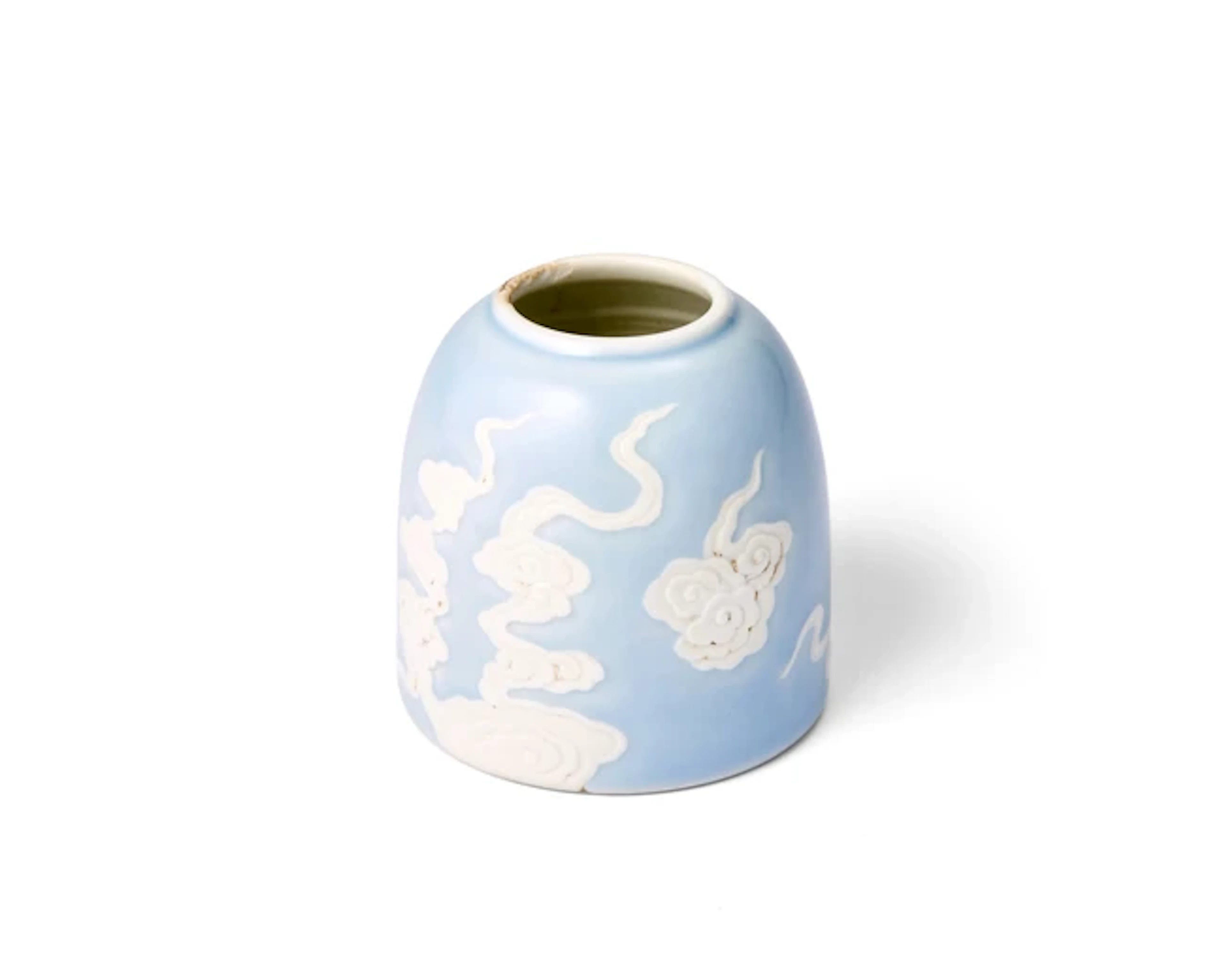 A Chinese clair-de-lune-glazed 'clouds' water pot Qing dynasty
