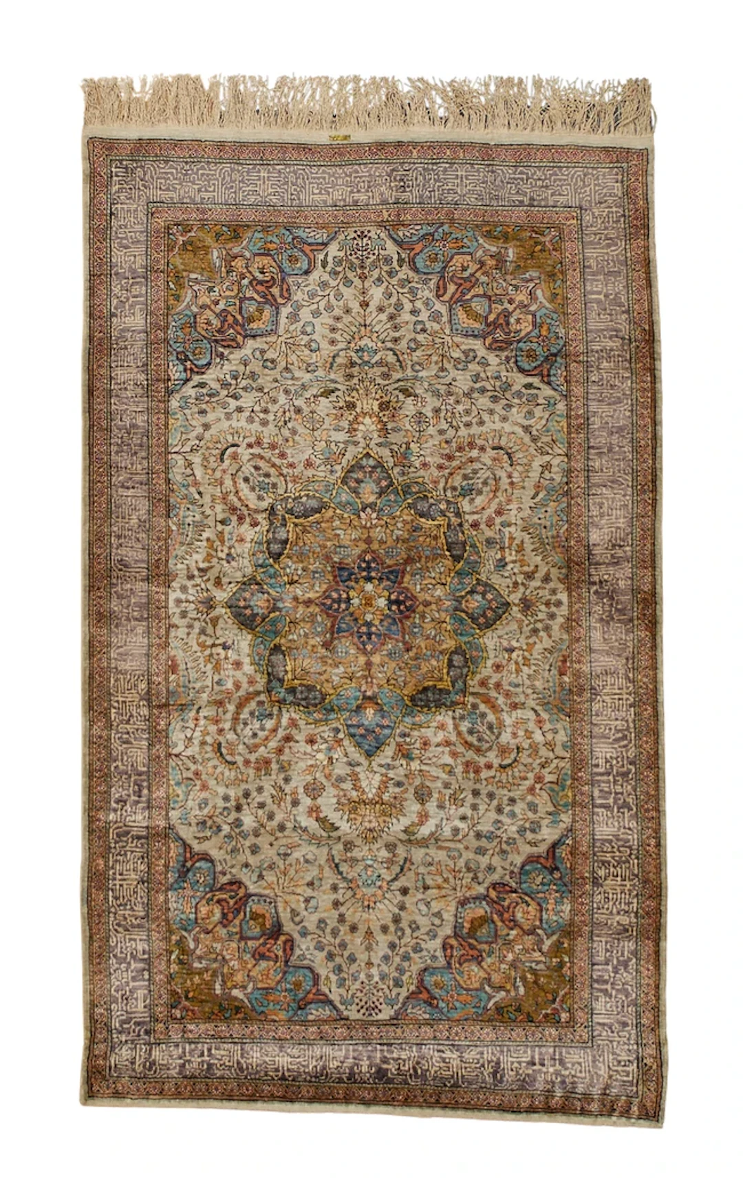 A Turkish silk Kayseri rug