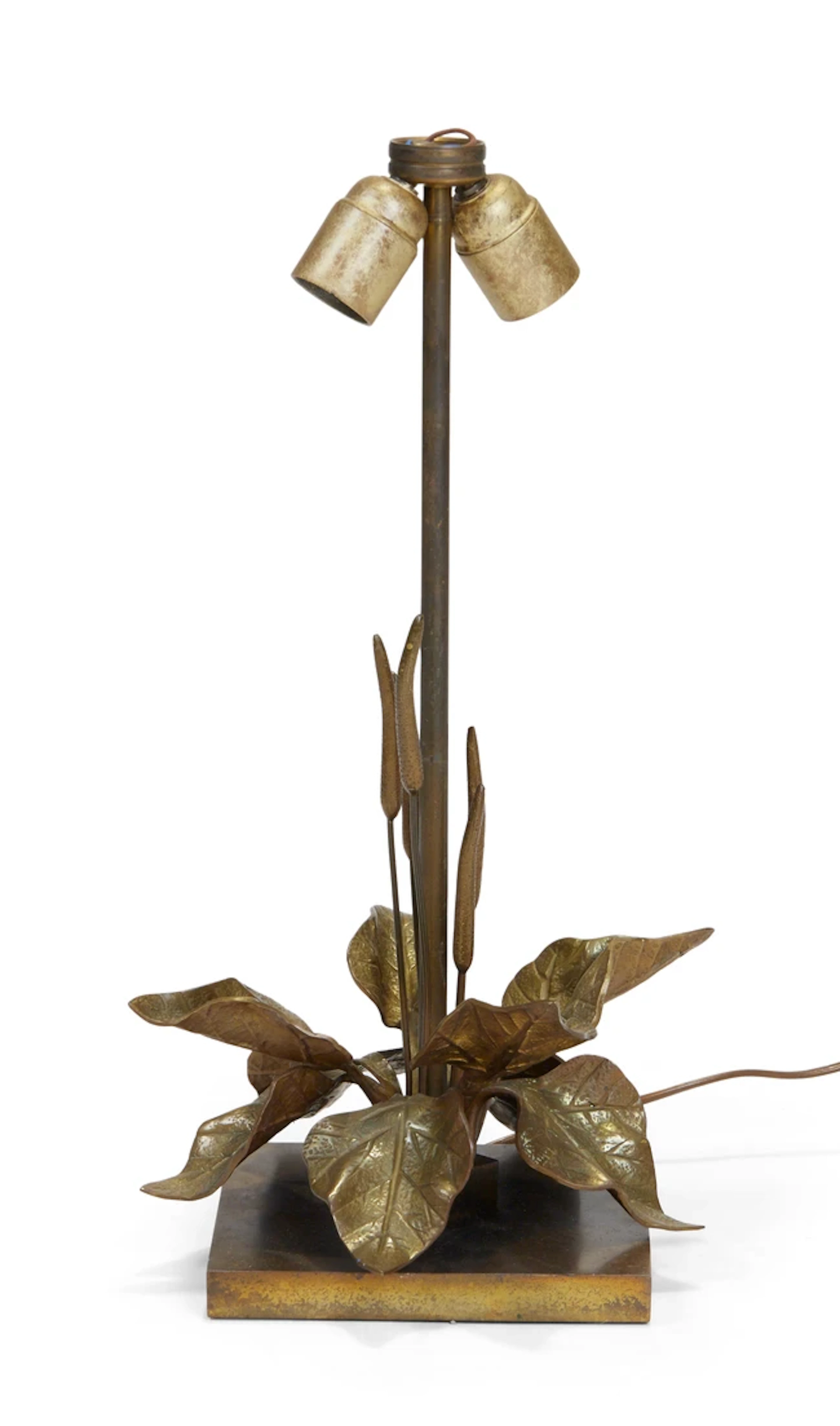 Manner of Maison Charles Foliate table lamp