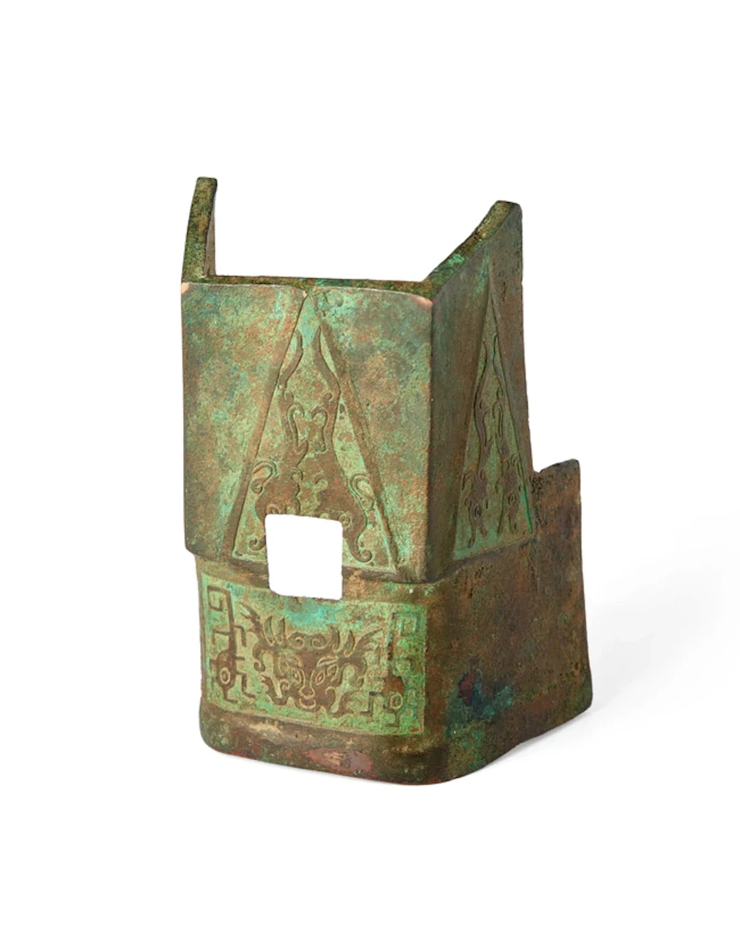 A Chinese bronze bracket fitting Ming dynasty or earlier...