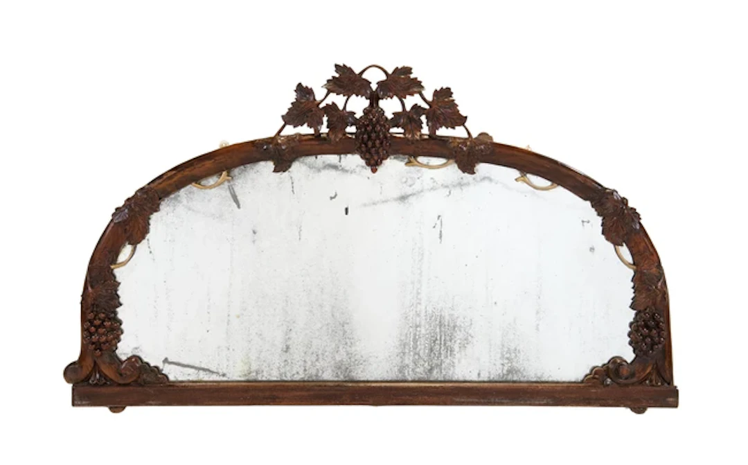 Continental Grapevine overmantel mirror
