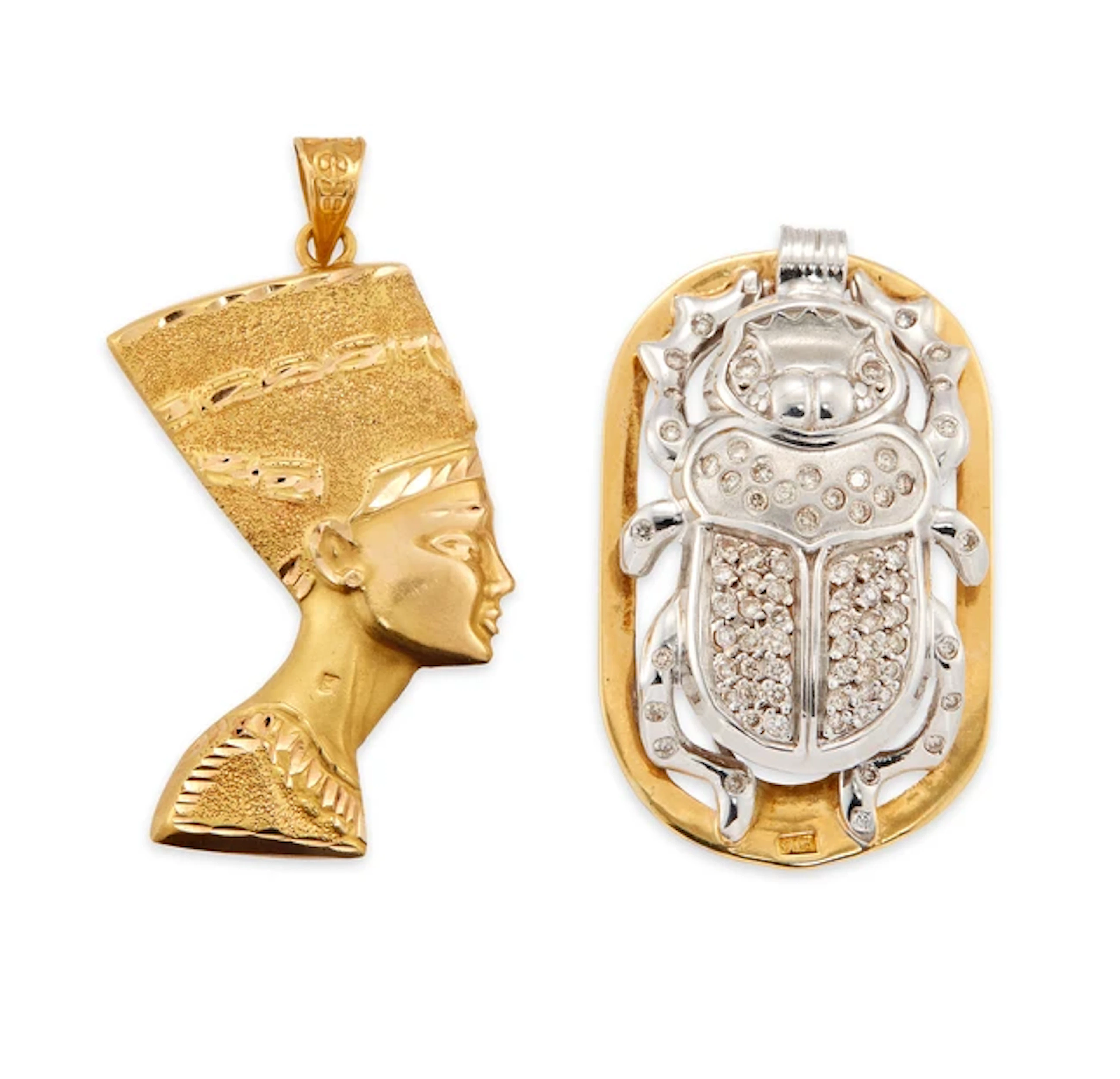 Two Egyptian pendants
