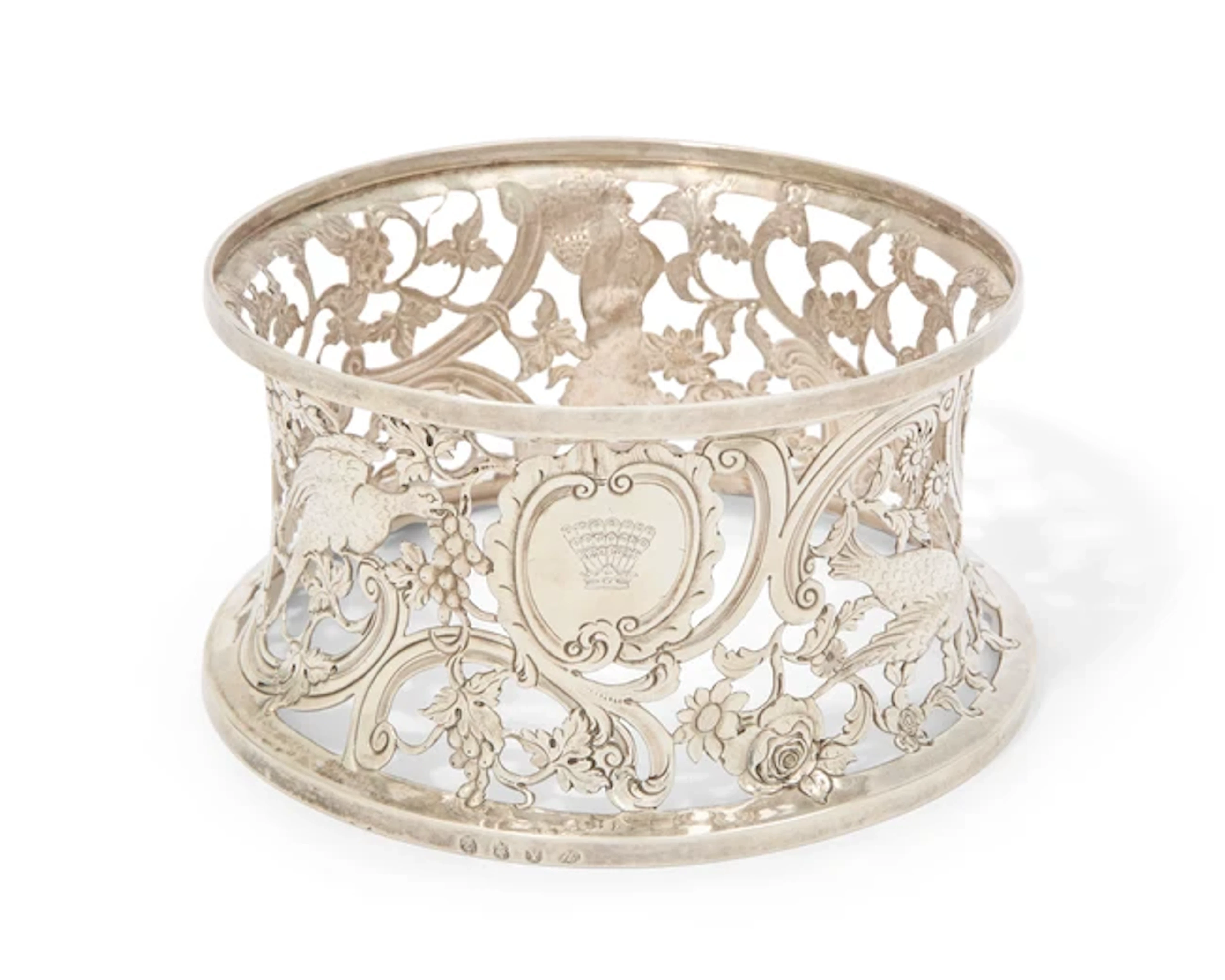 A George III Irish silver dish ring