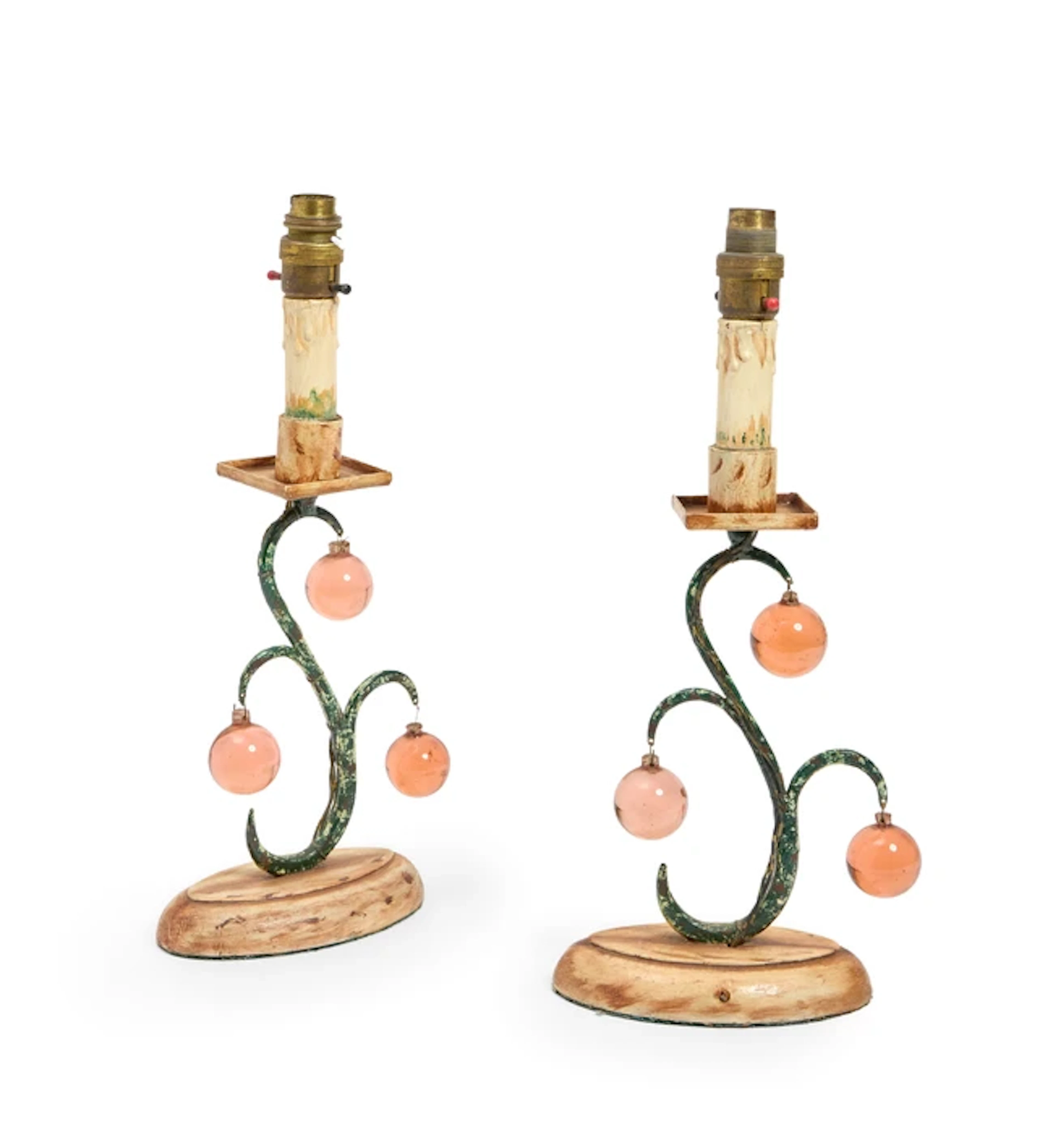 French Pair of table lamps