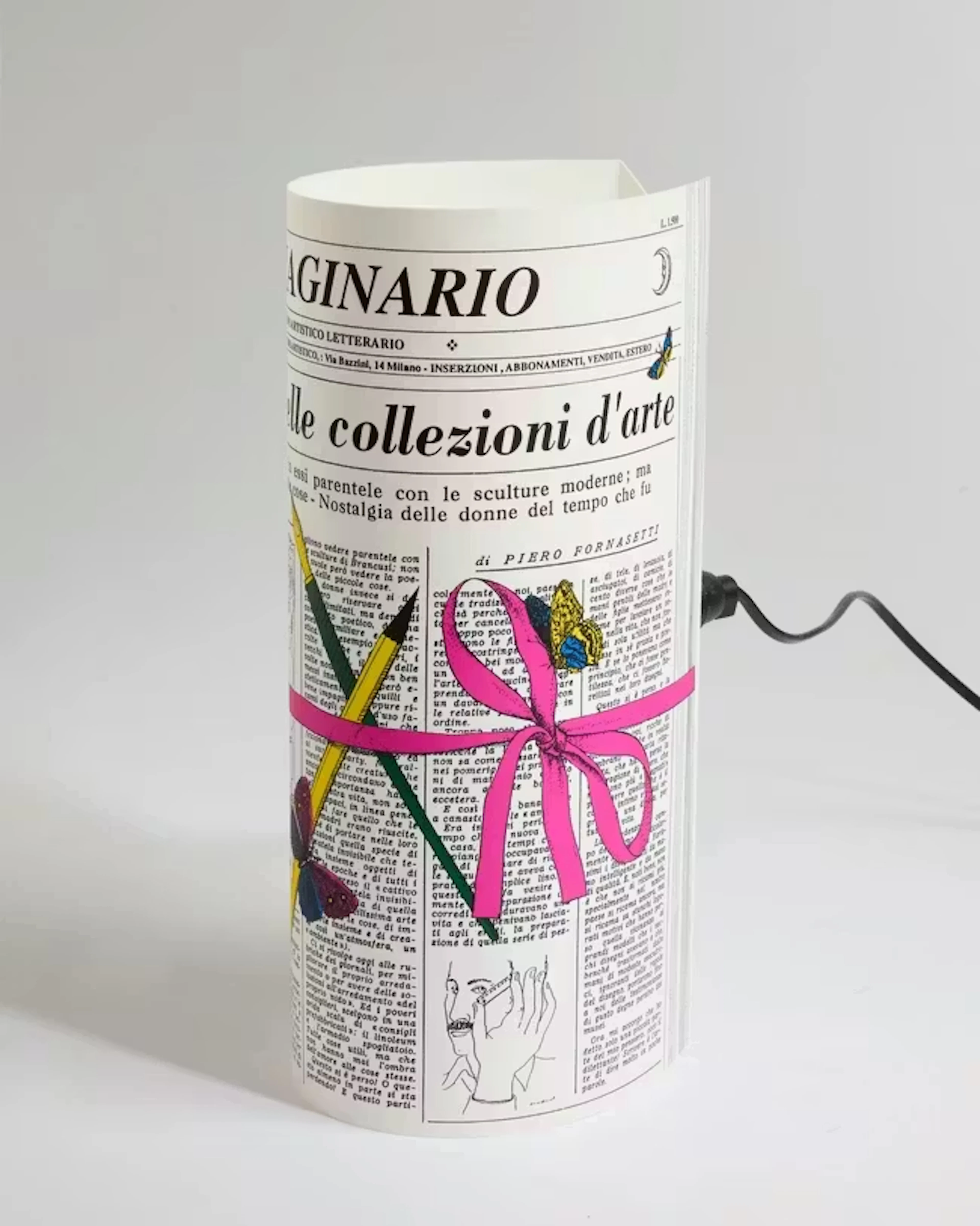 Barnaba Fornasetti (b.1950) for Antonangeli Illuminazione 'L'immaginario' lamp
