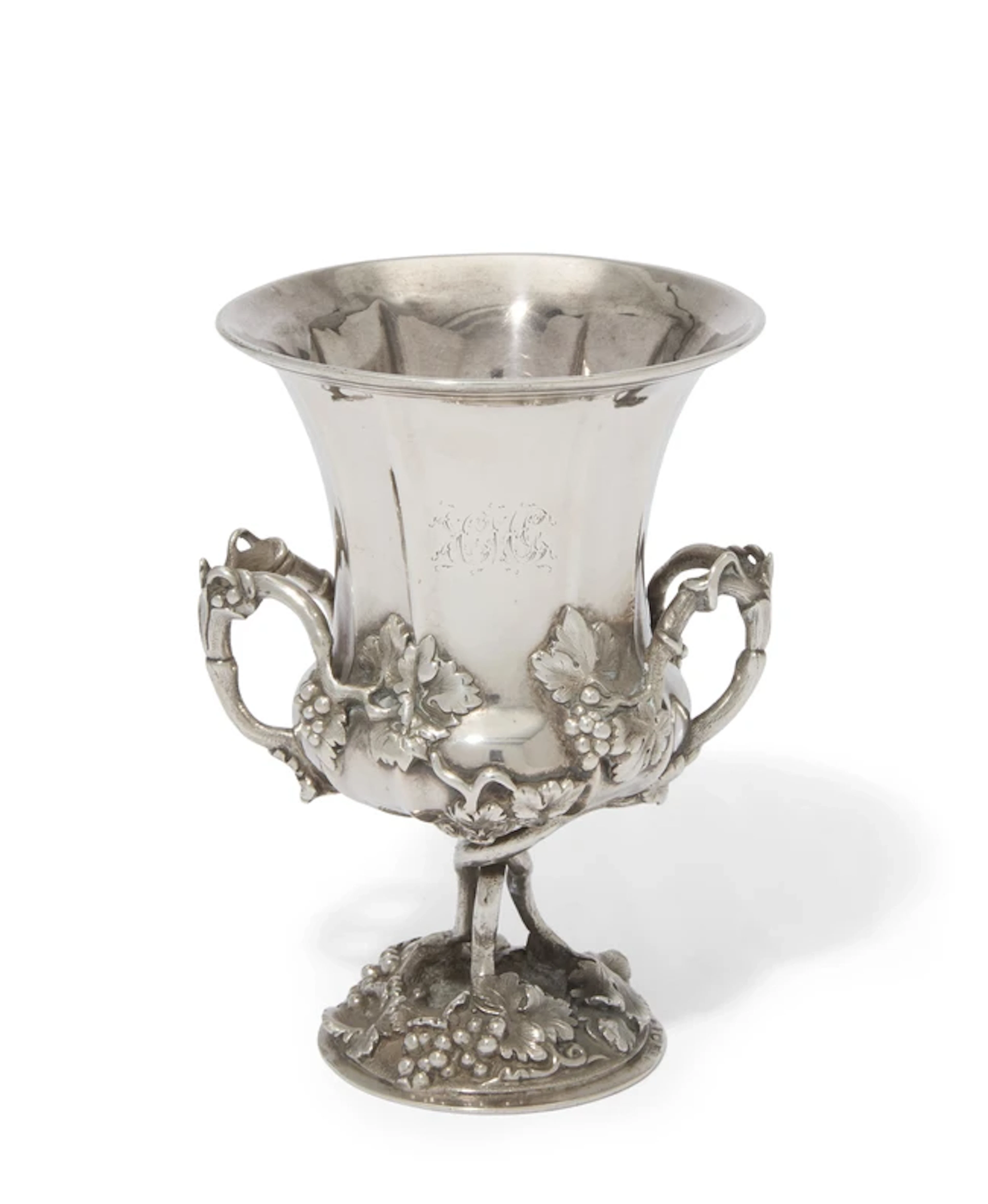 An Indian Colonial silver twin-handled cup