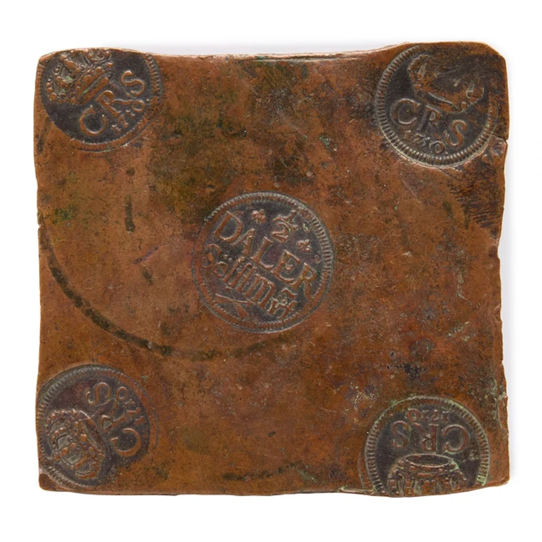 Swedish plate money: a Karl XII 1/2 daler