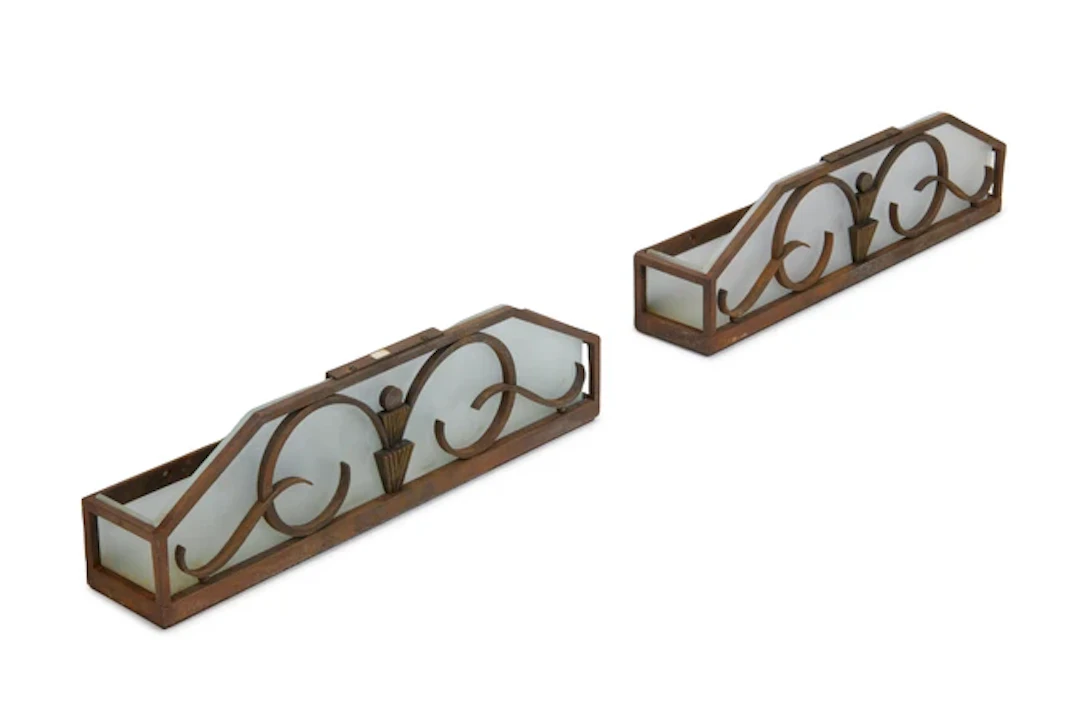 Manner of Raymond Subes Pair of wall lights