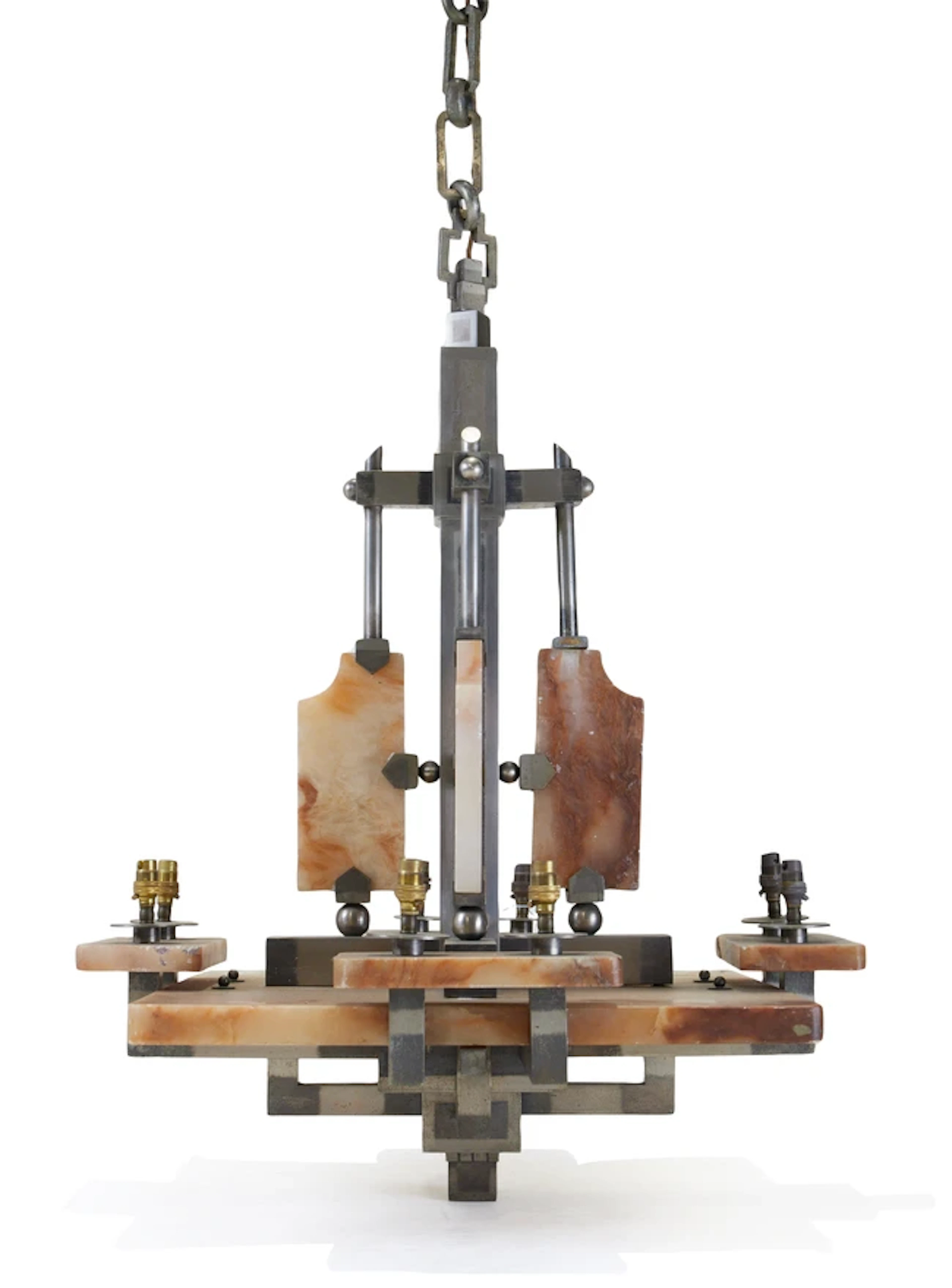 Attributed to Eric Bagge (1890-1978) Eight-light ceiling light