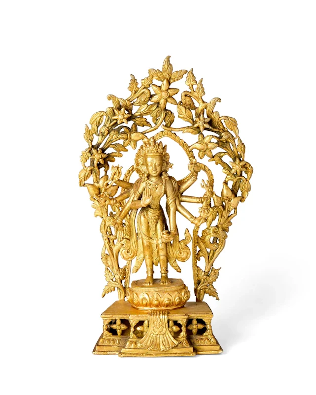 A Nepalese gilt copper alloy figure of Cundi 19th/20th...