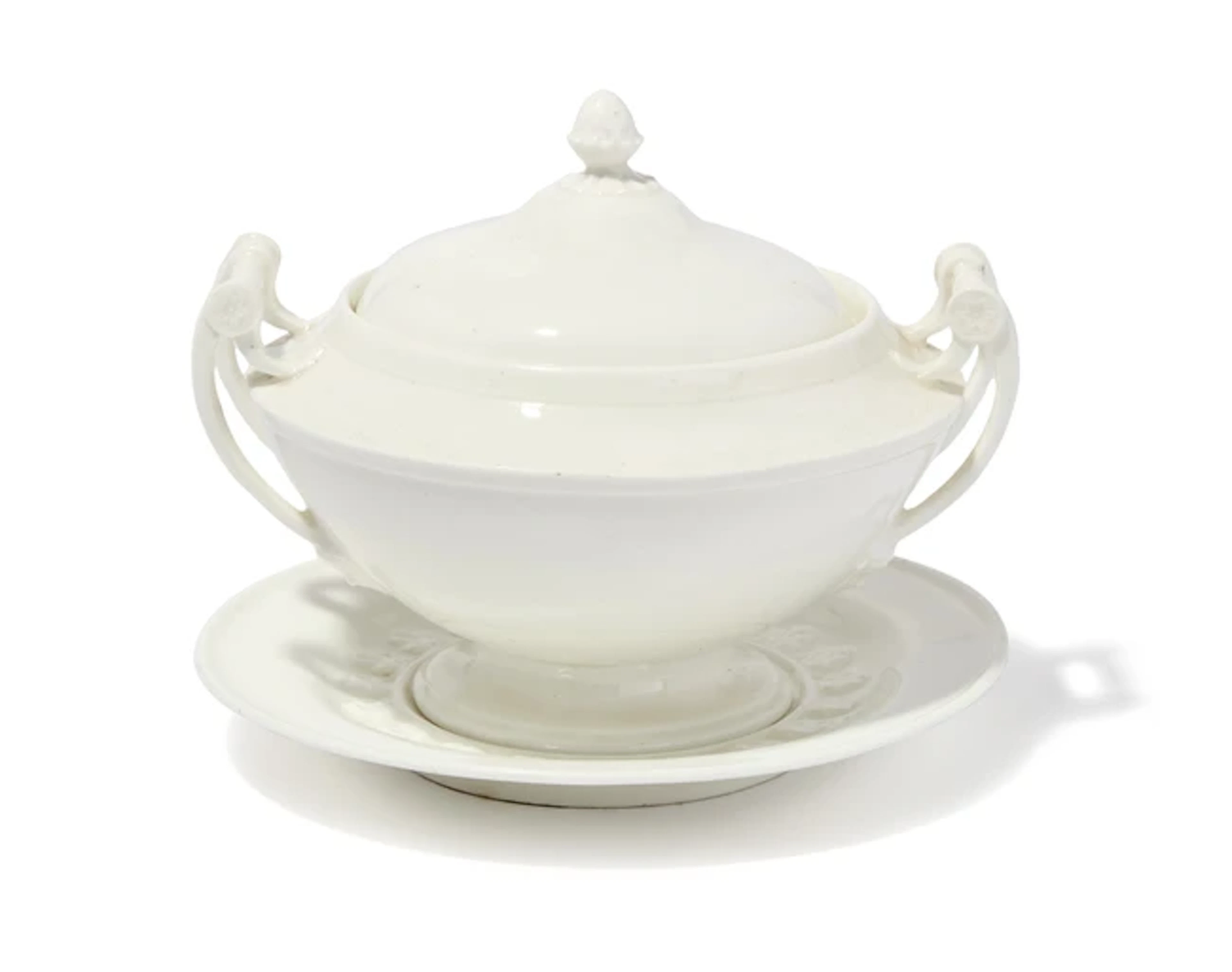 A Nantgarw porcelain sauce tureen