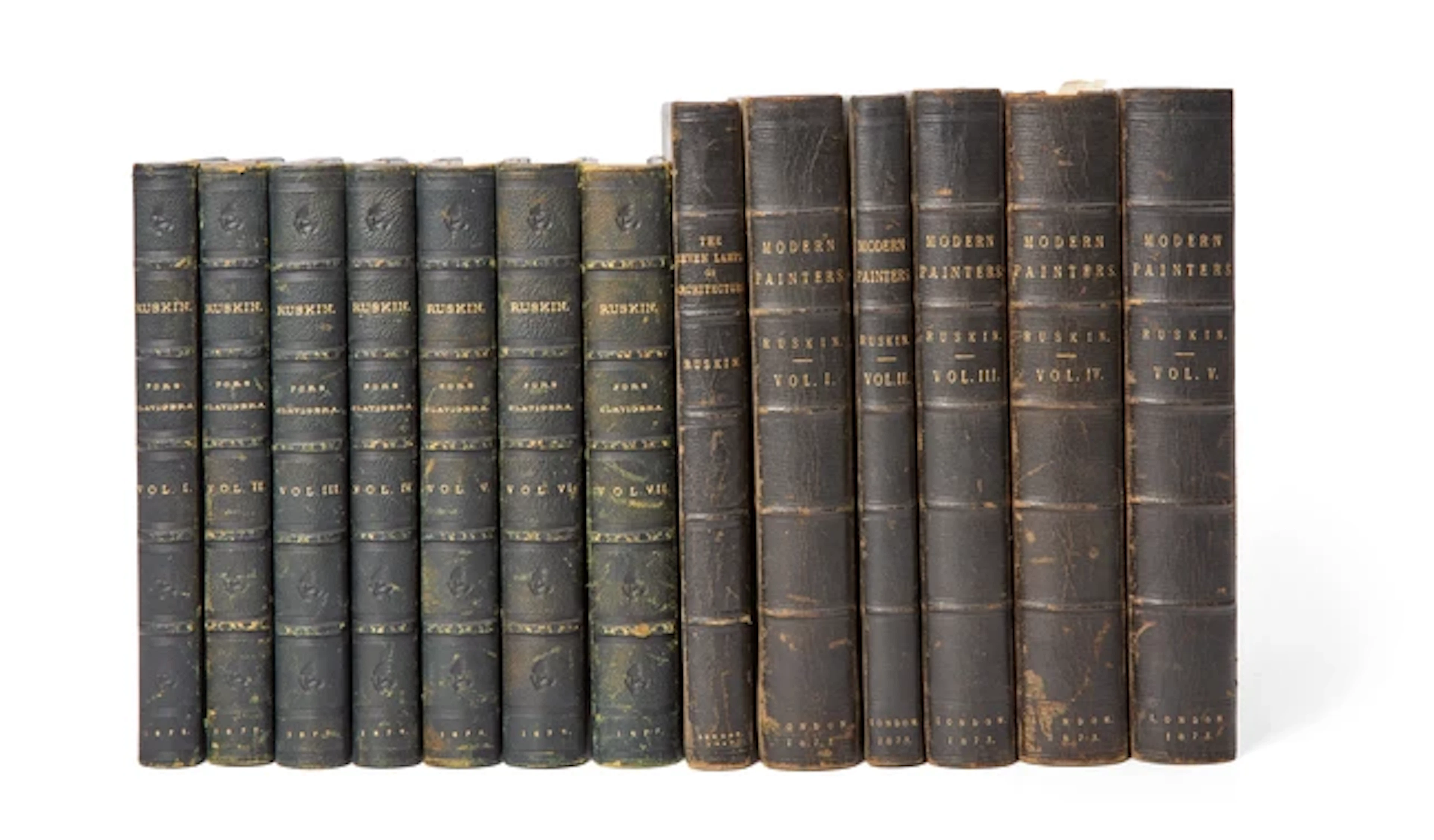 A collection of works by John Ruskin