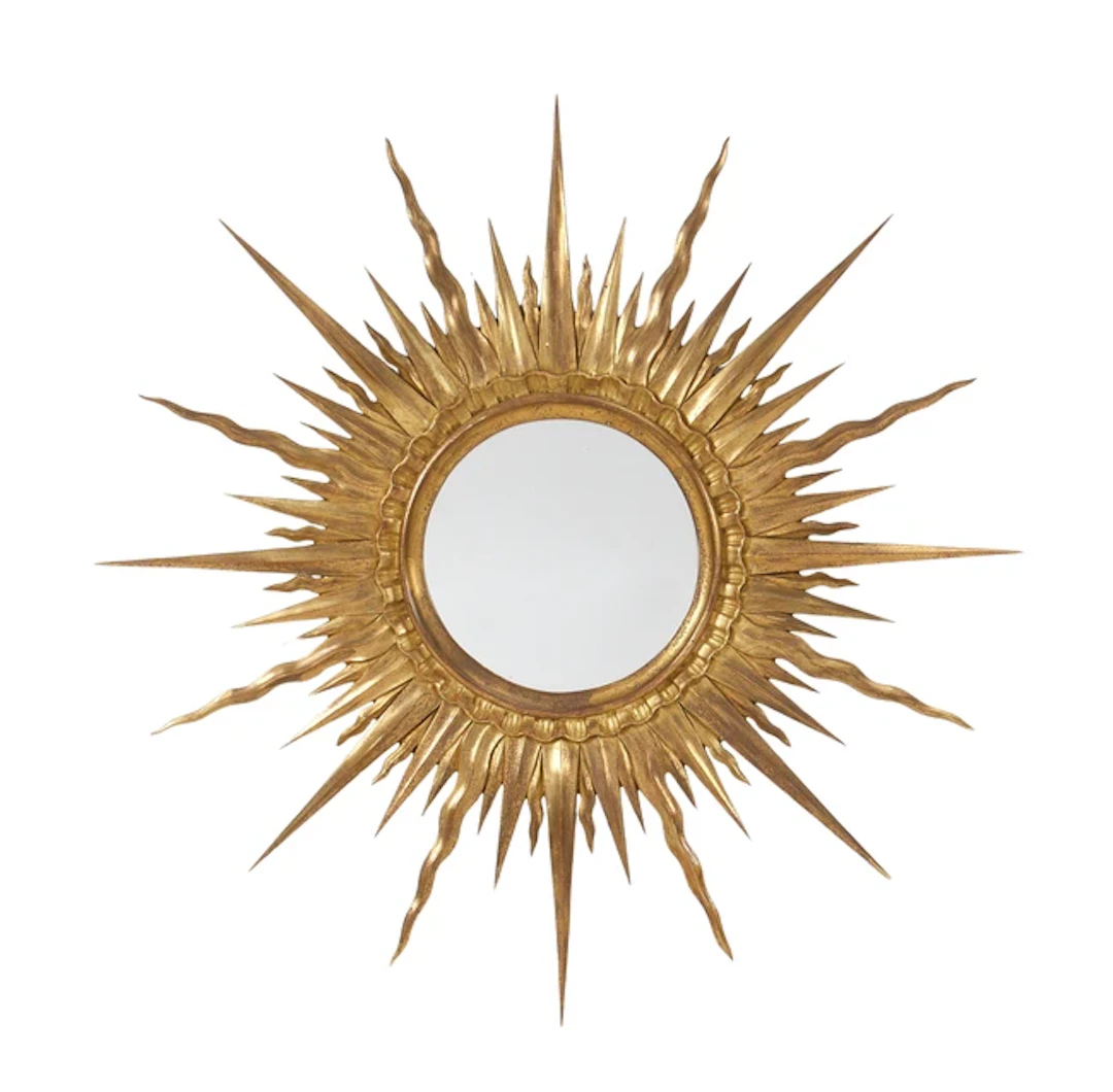 French Sunburst wall mirror