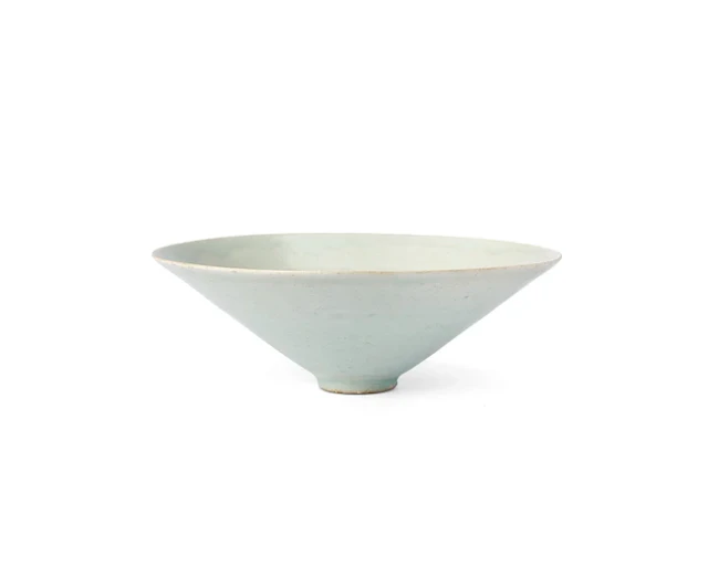 A Chinese moulded qingbai ‘phoenix’ conical bowl Song...