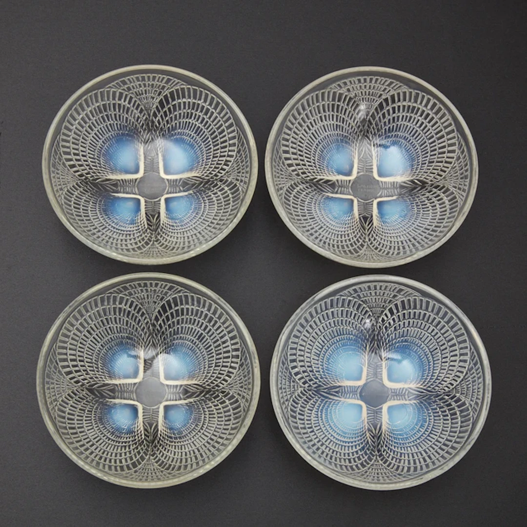 René Lalique (1860-1945) Four Coquilles No