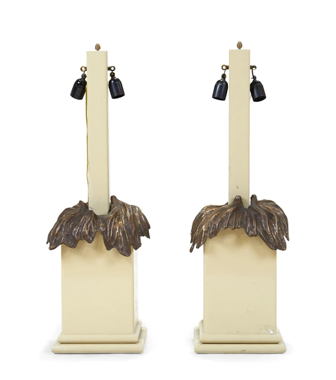 French Pair of table lamps