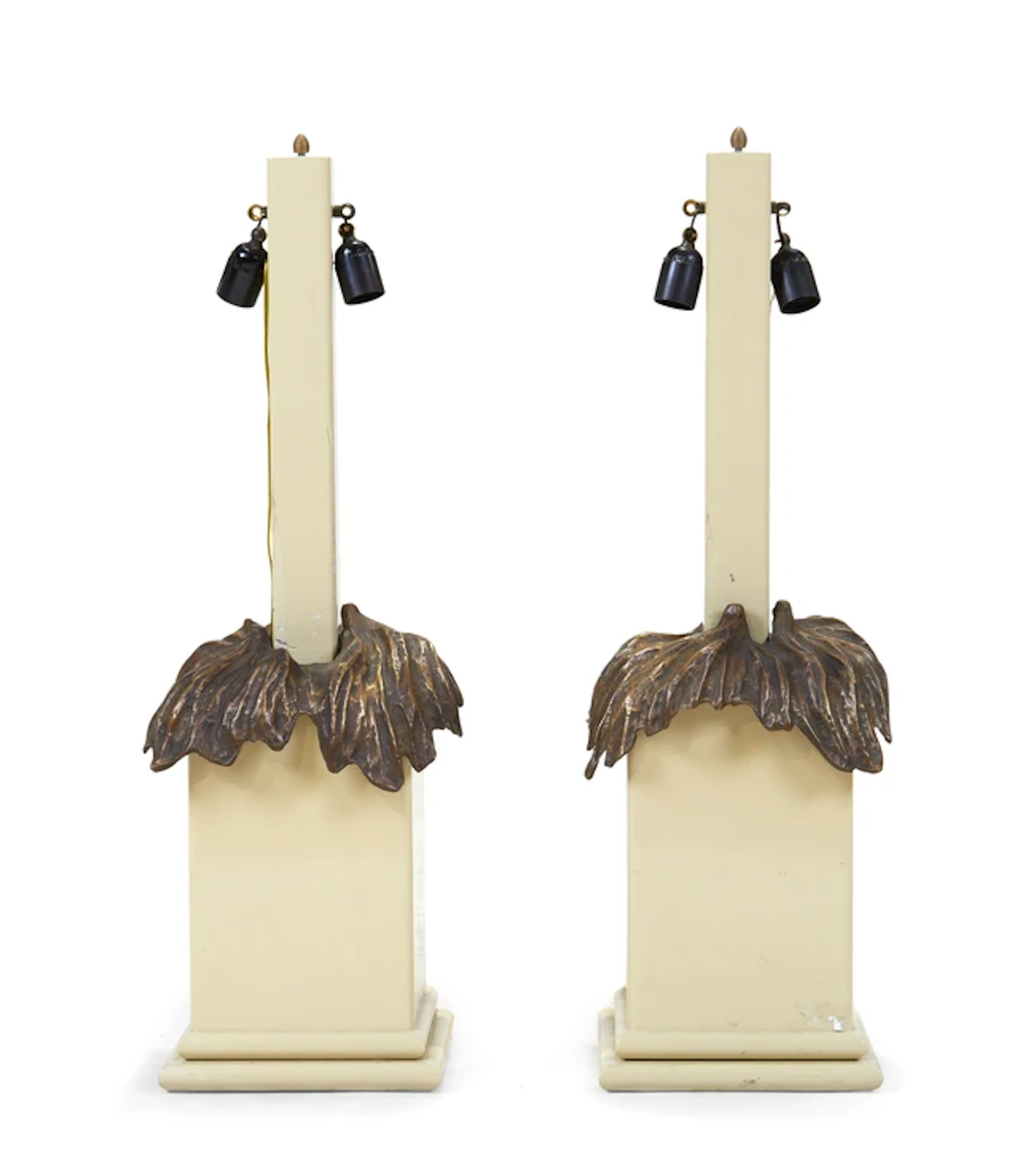 French Pair of table lamps