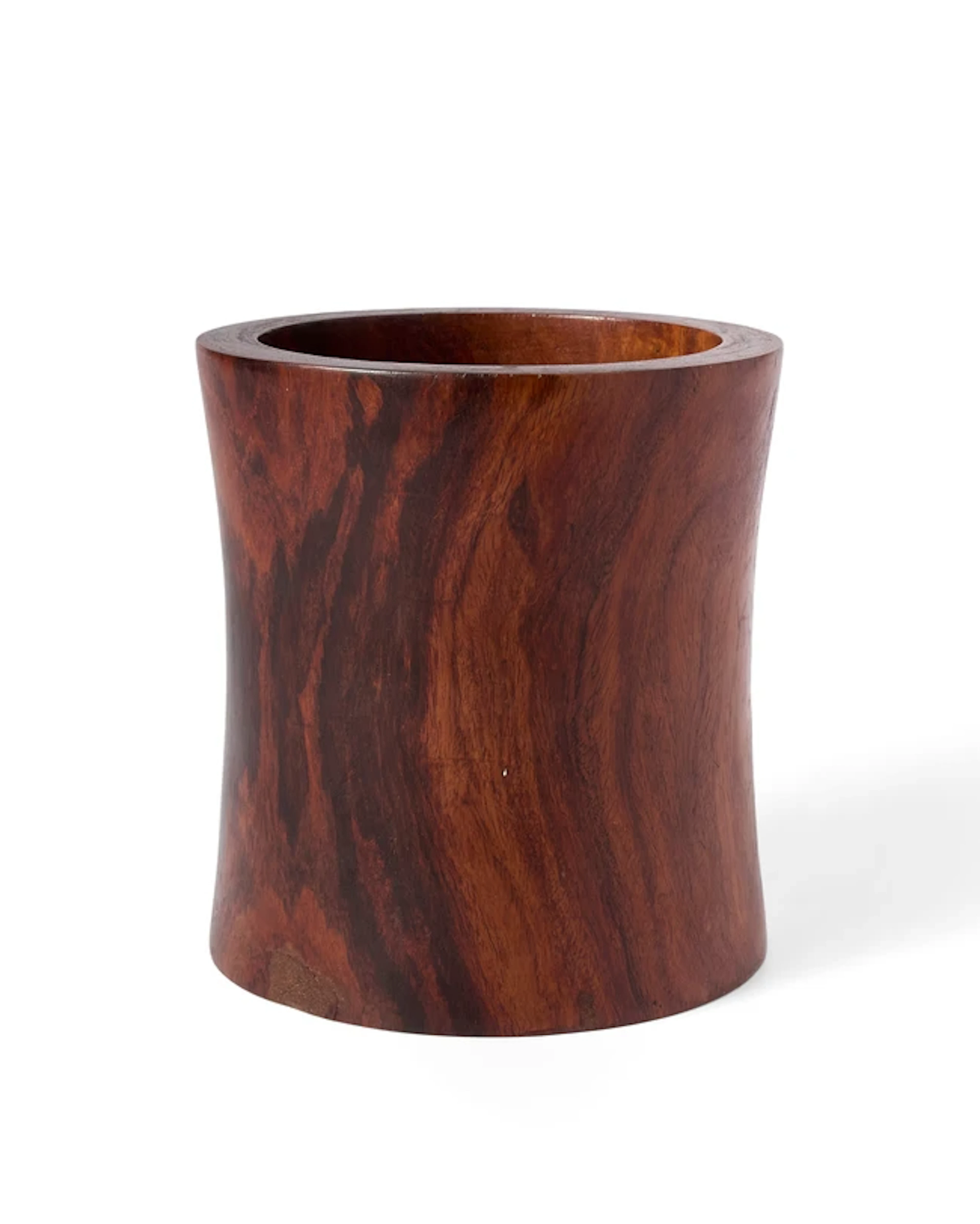 A Chinese huanghuali brush pot
