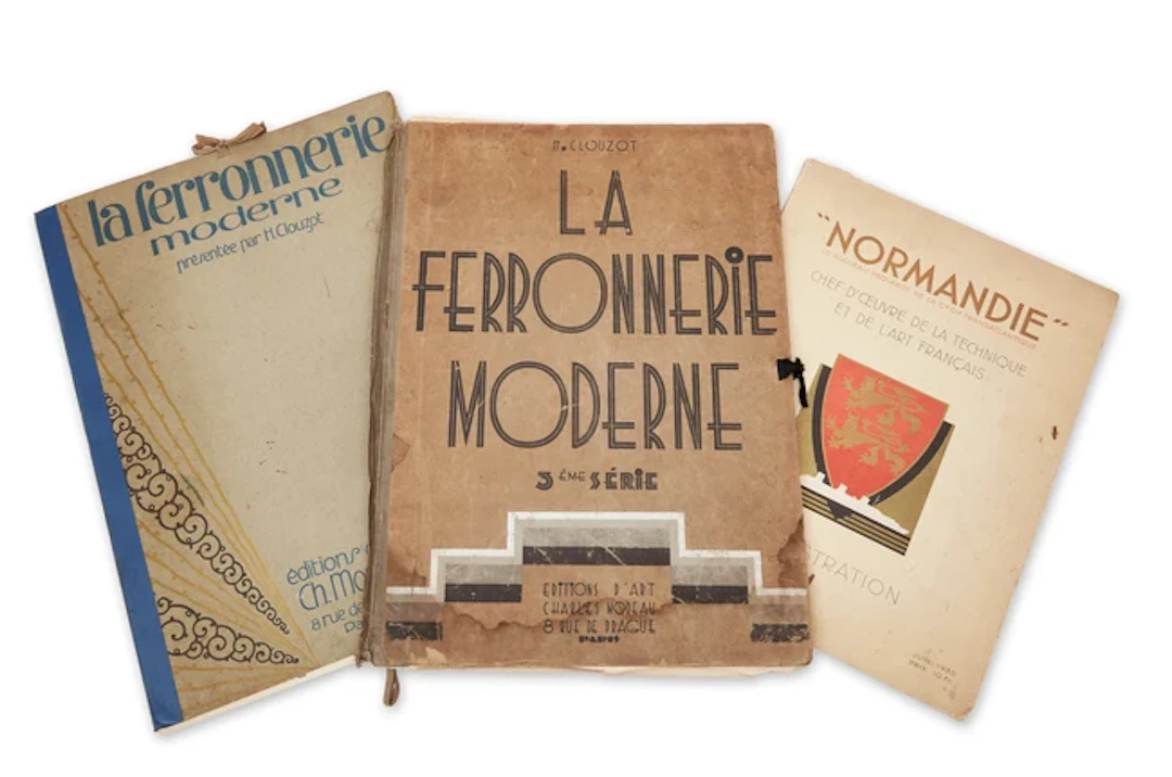 Three Publications Relating to French Art Deco Ironwork...
