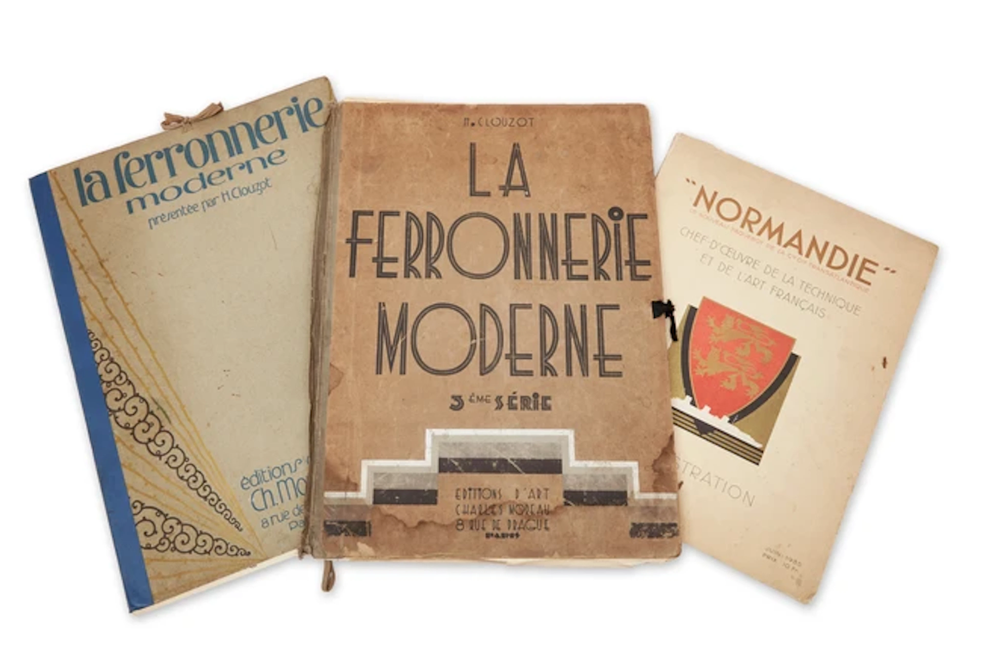 Three Publications Relating to French Art Deco Ironwork...