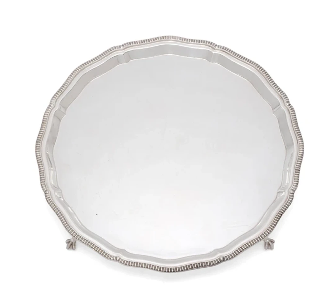 An Elizabeth II silver salver