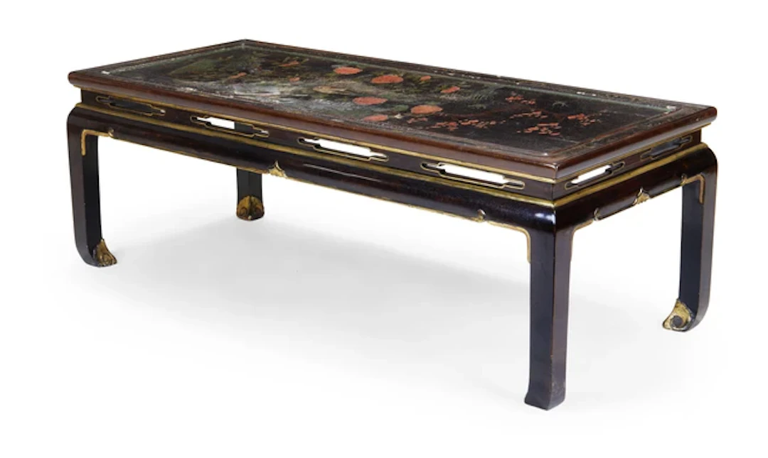 A Chinese lacquered panel