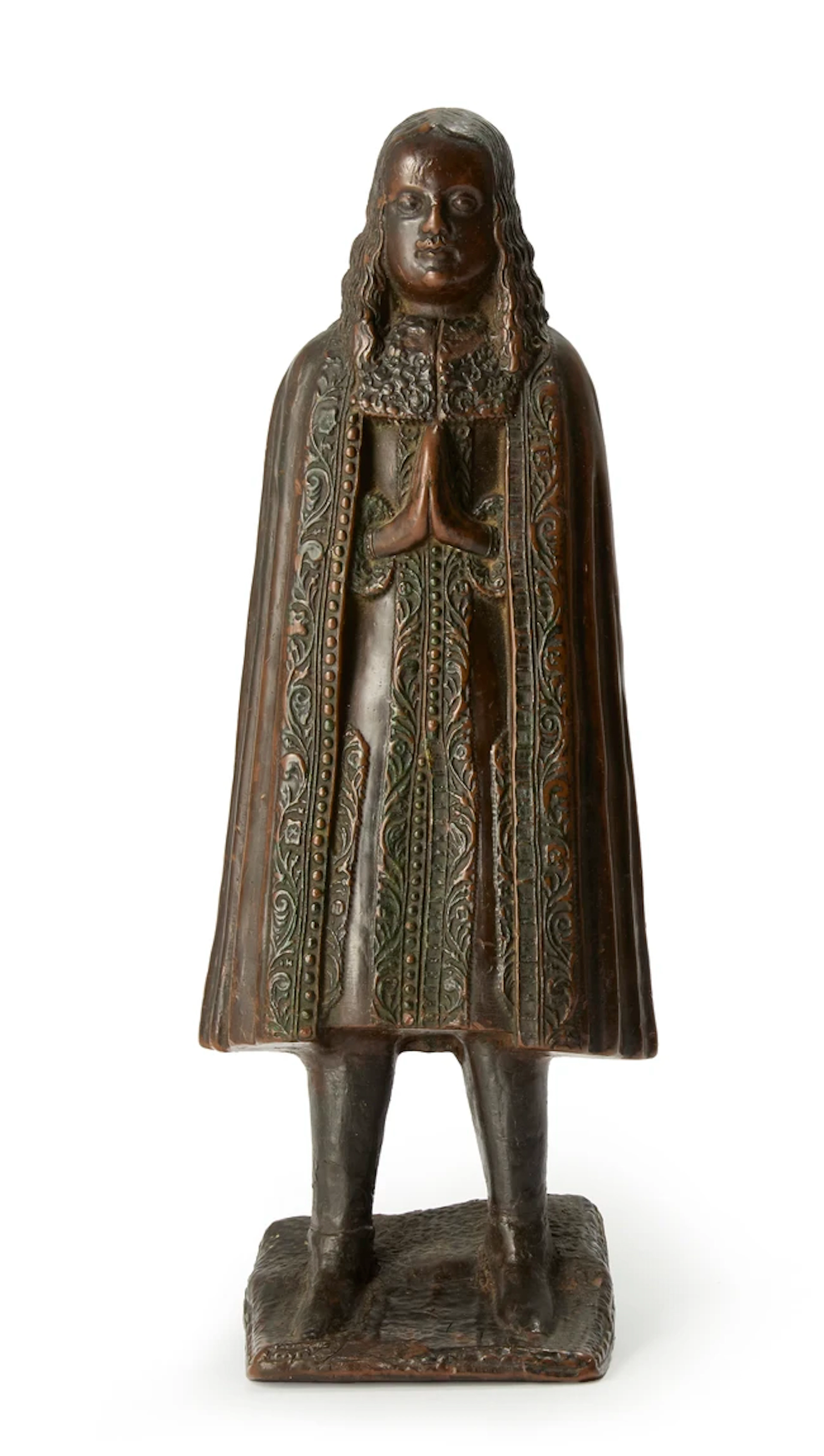 A wax figure of a man
