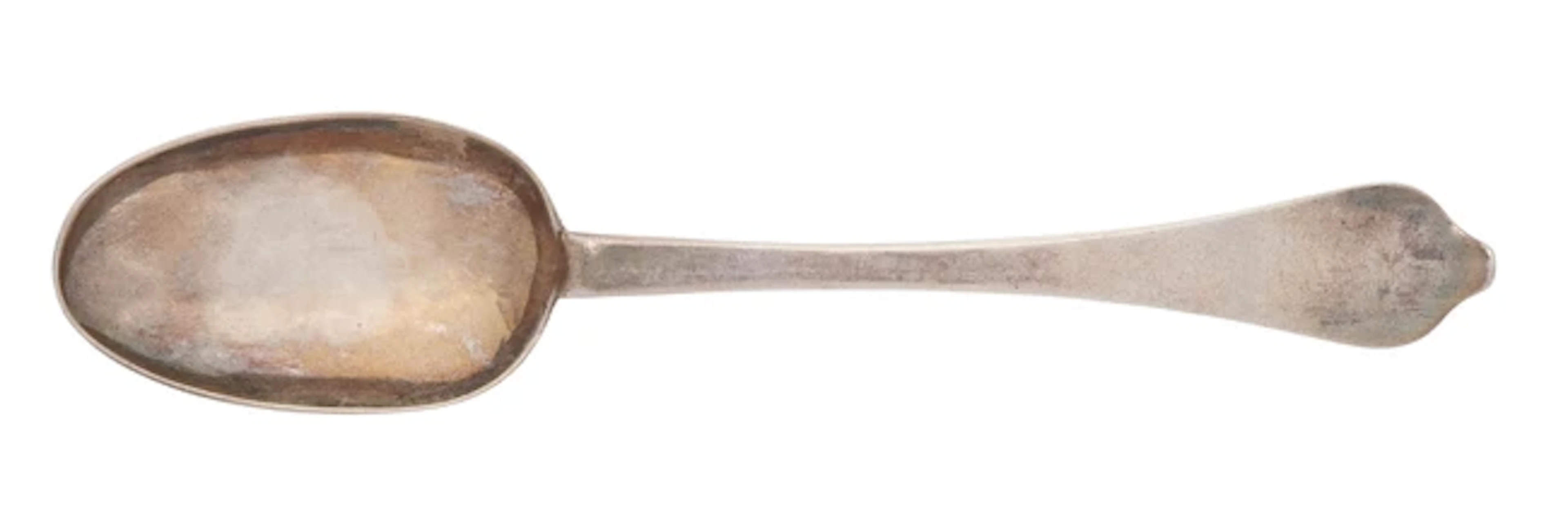A Queen Anne Britannia silver dog nose spoon