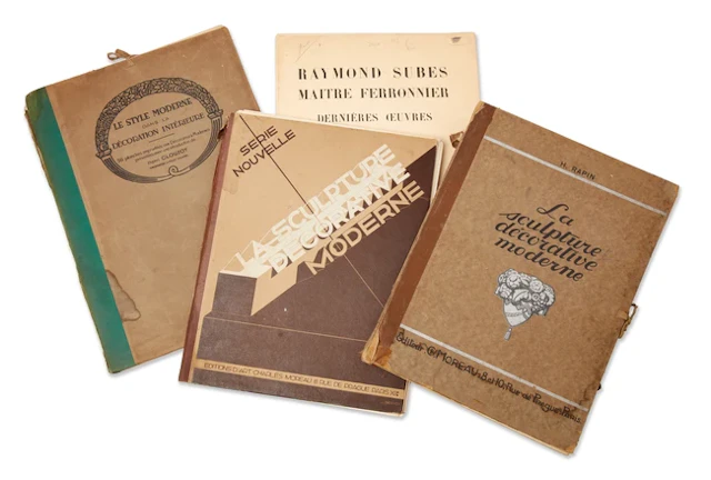 Four Folios Relating to French Art Deco Interior Design...