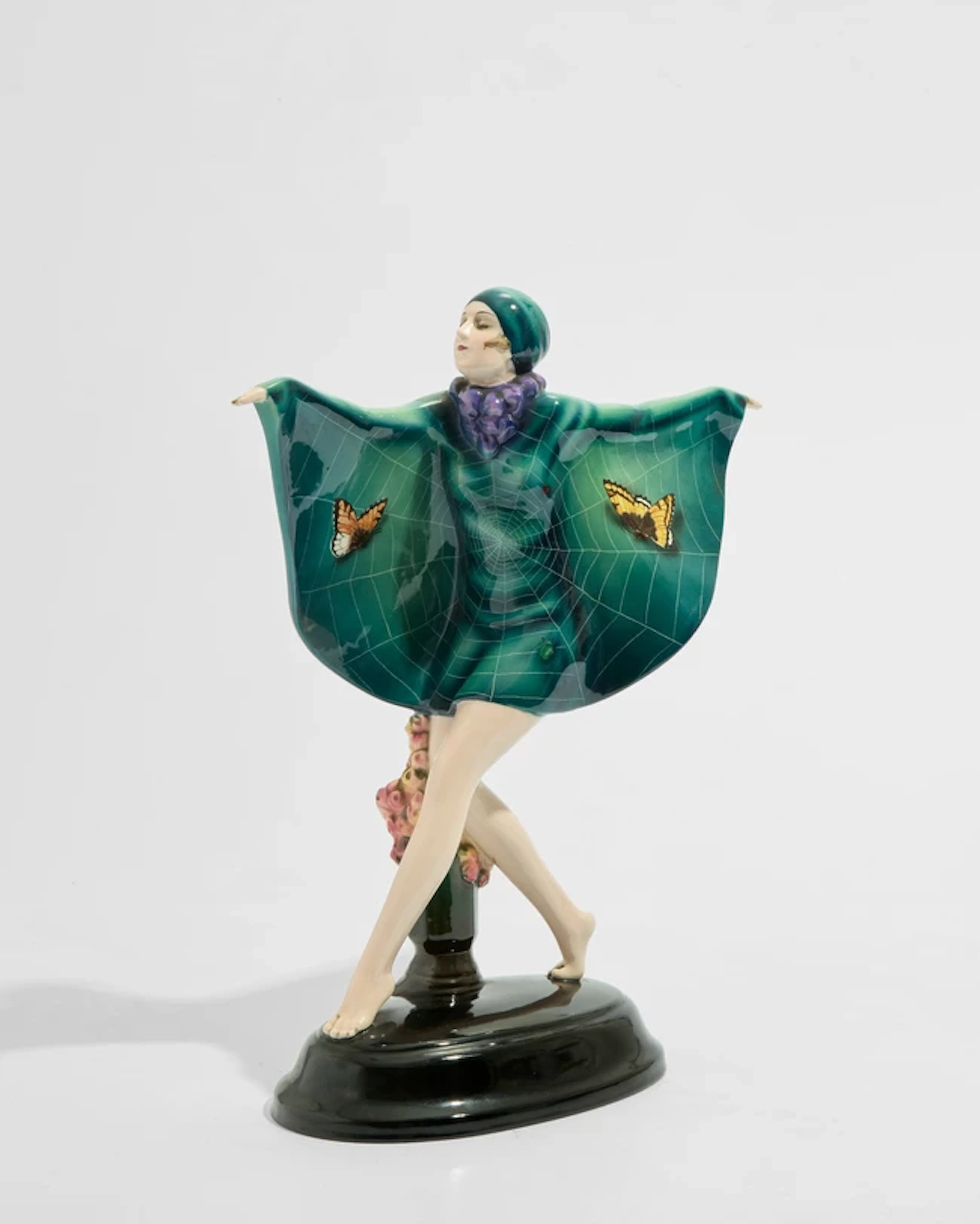 Josef Lorenzl (1892-1950) for Goldscheider 'Captive Bird' Art Deco figurine
