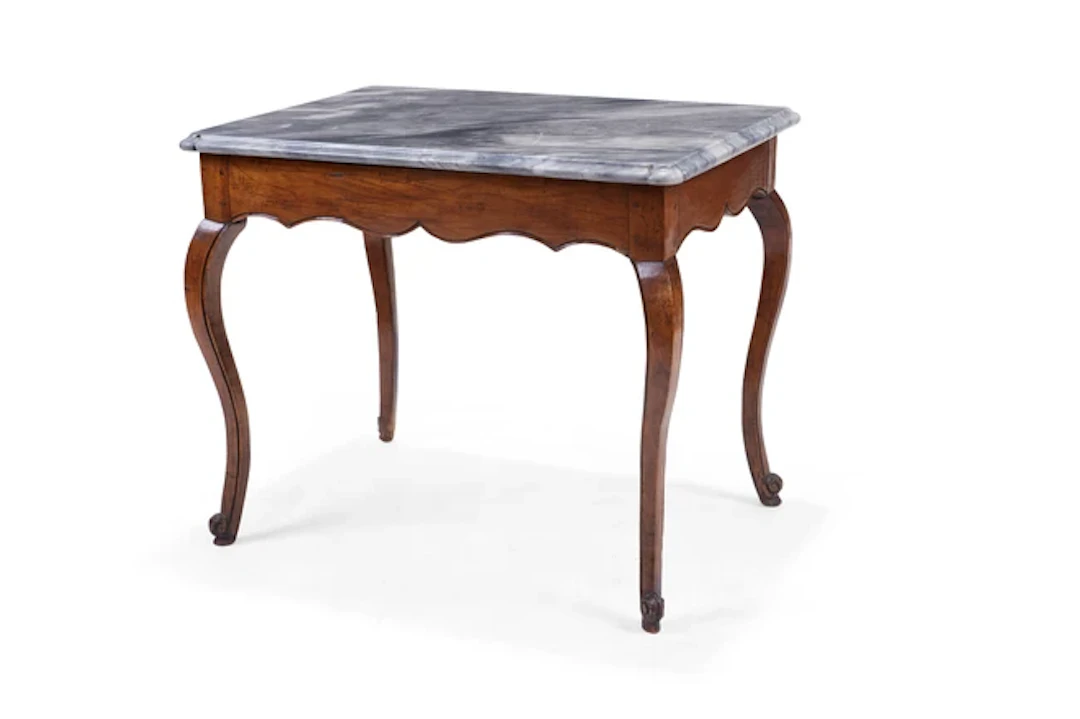 A Louis XV provincial walnut centre table