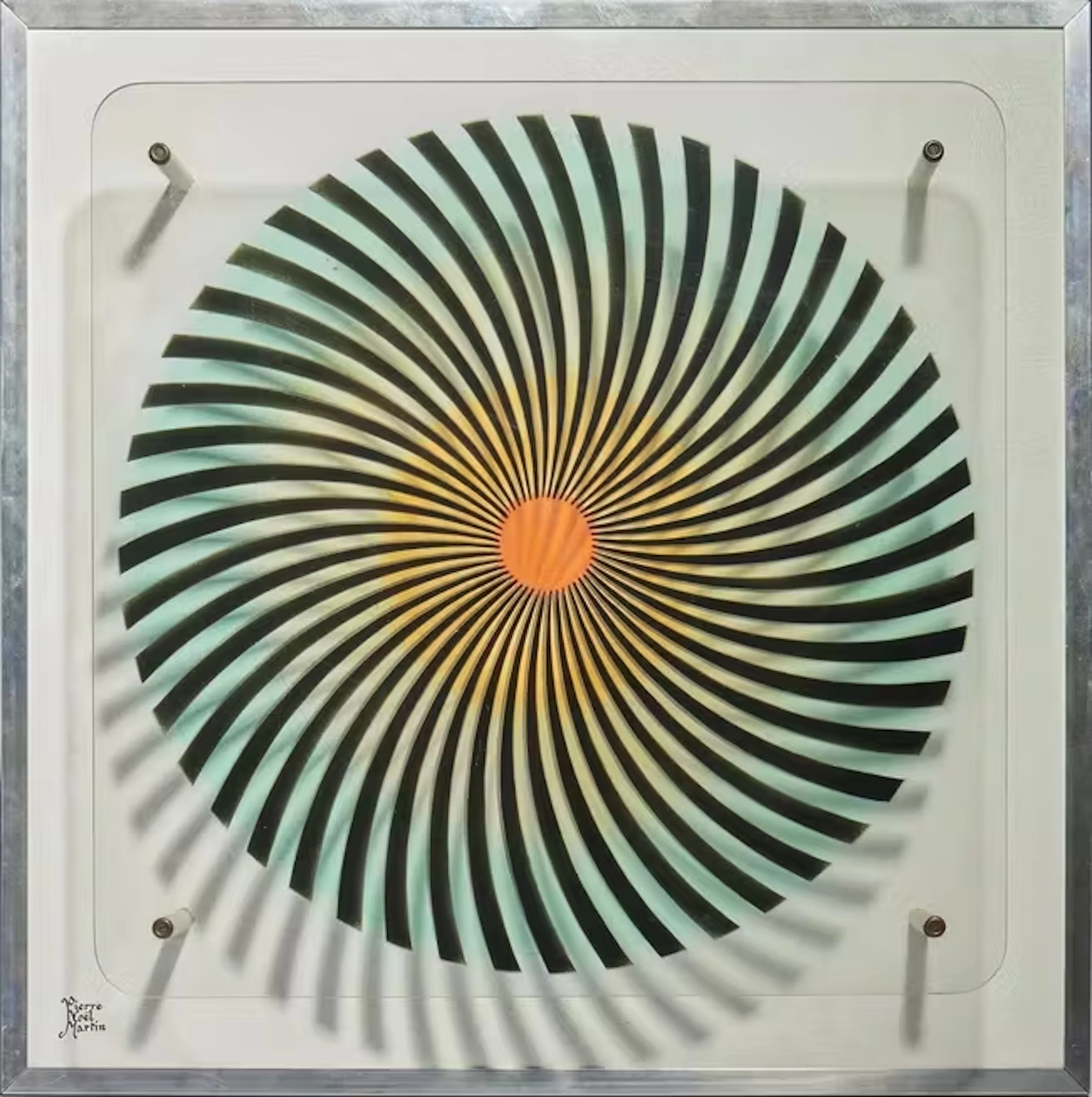 Pierre Noël Martin (1920-1996) 'Solar' Optical Art construction