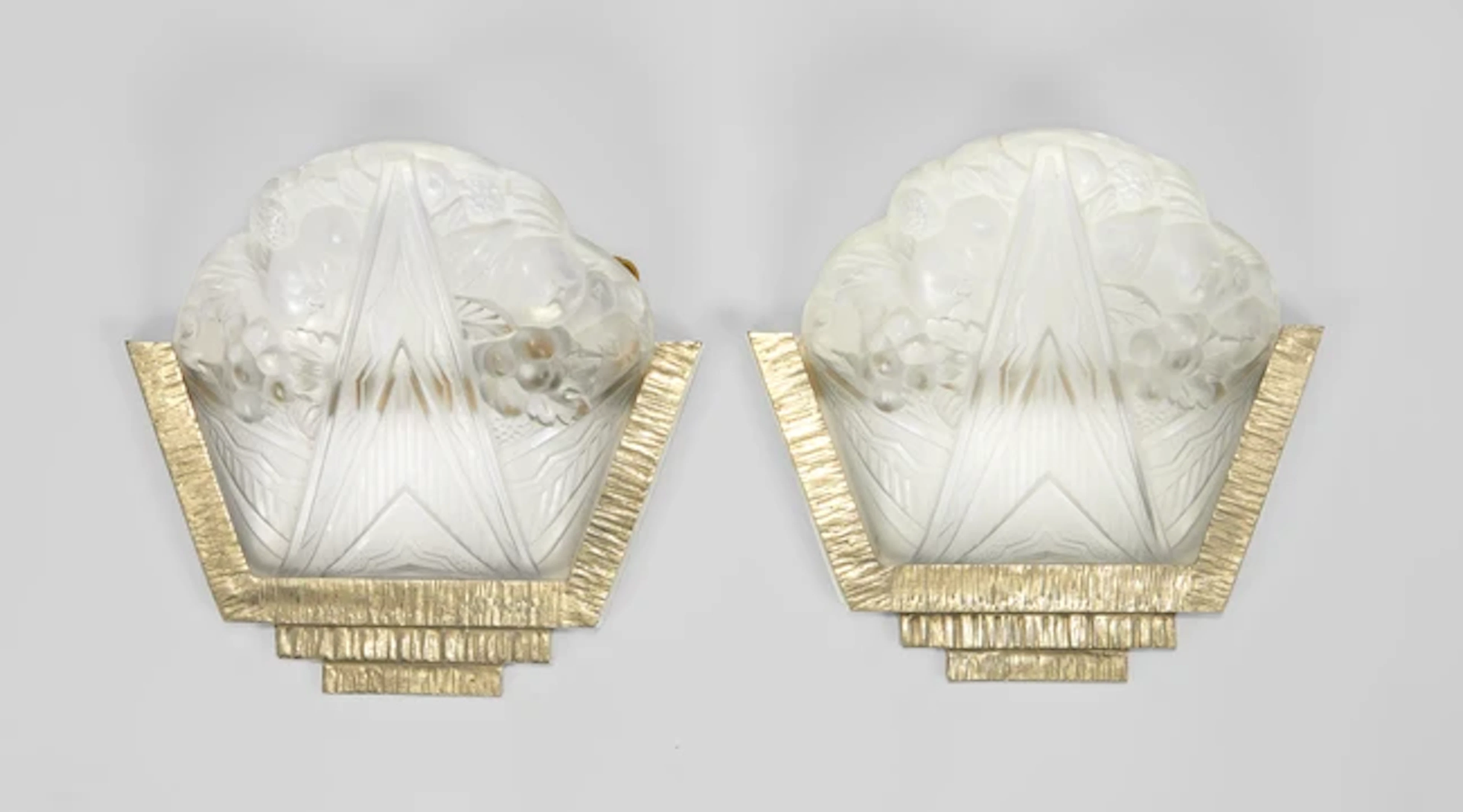 Attributed to Etablissements Jean Gauthier Pair of French...