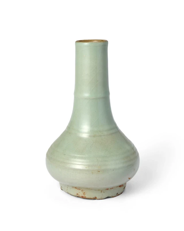 A Chinese Longquan celadon 'bamboo' vase