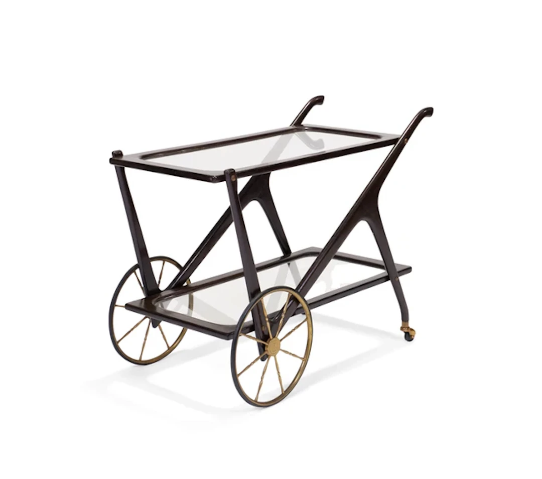 Attributed to Cesare Lacca Two-tier bar cart / trolley