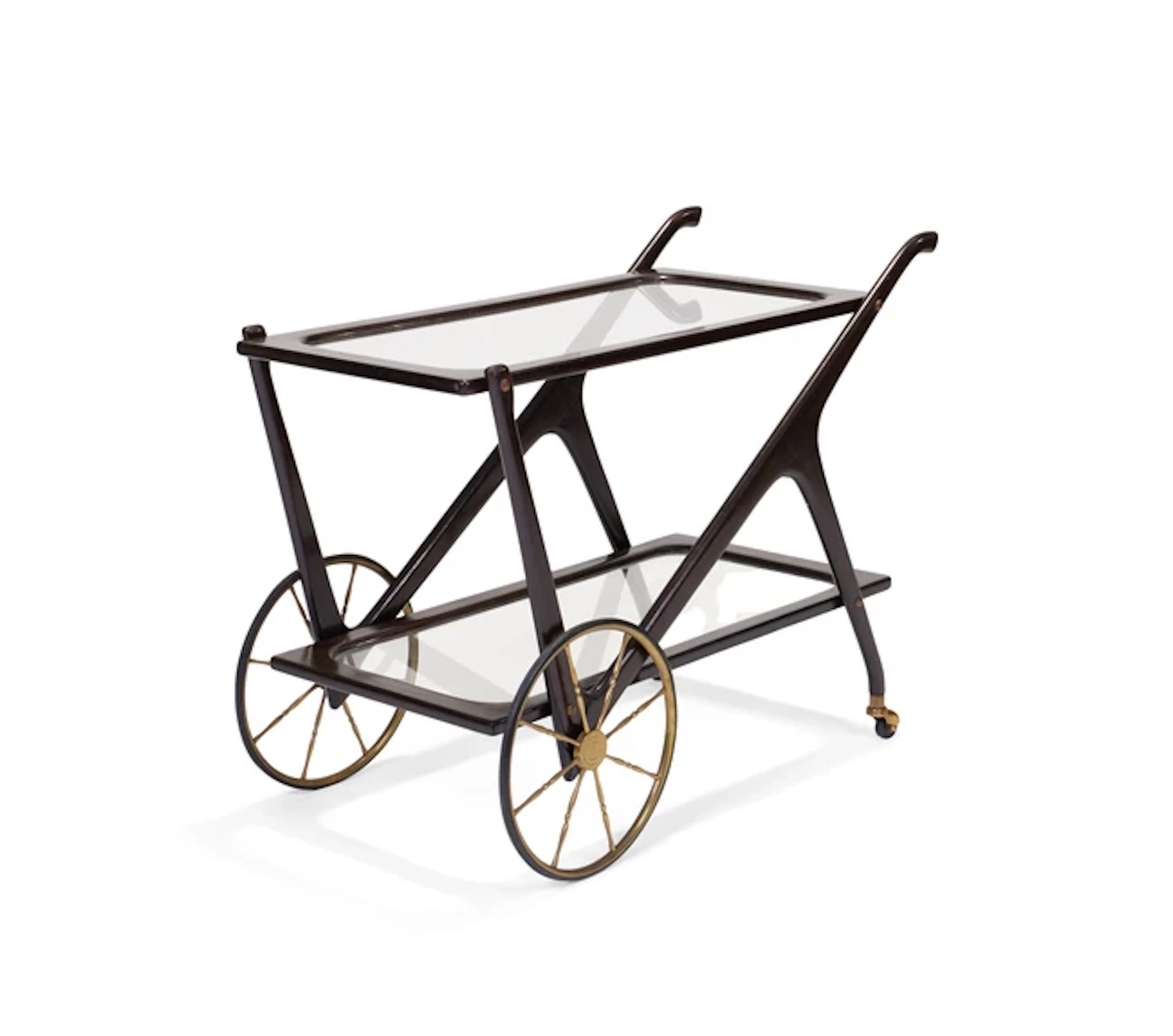 Attributed to Cesare Lacca Two-tier bar cart / trolley