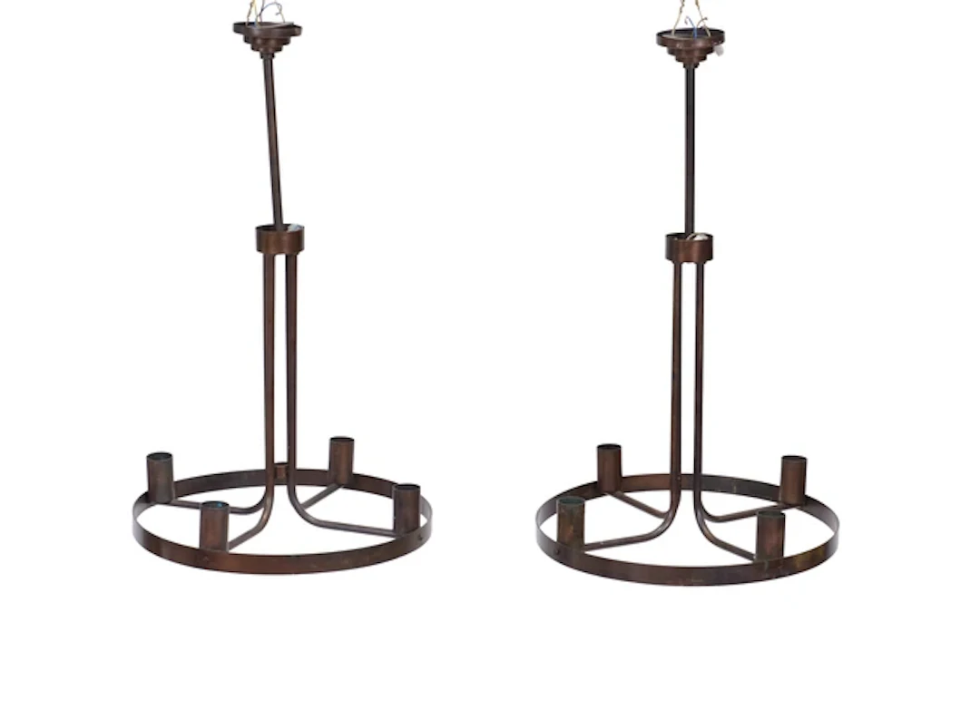 French Pair of ceiling lights