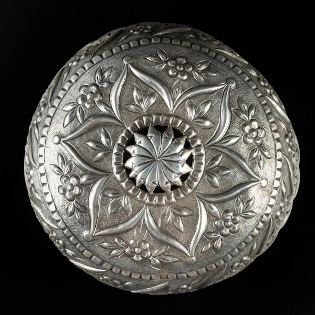An Ottoman silver bridal head piece