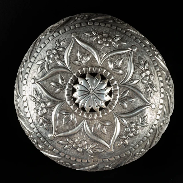 An Ottoman silver bridal head piece