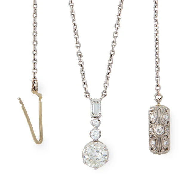 A diamond pendant