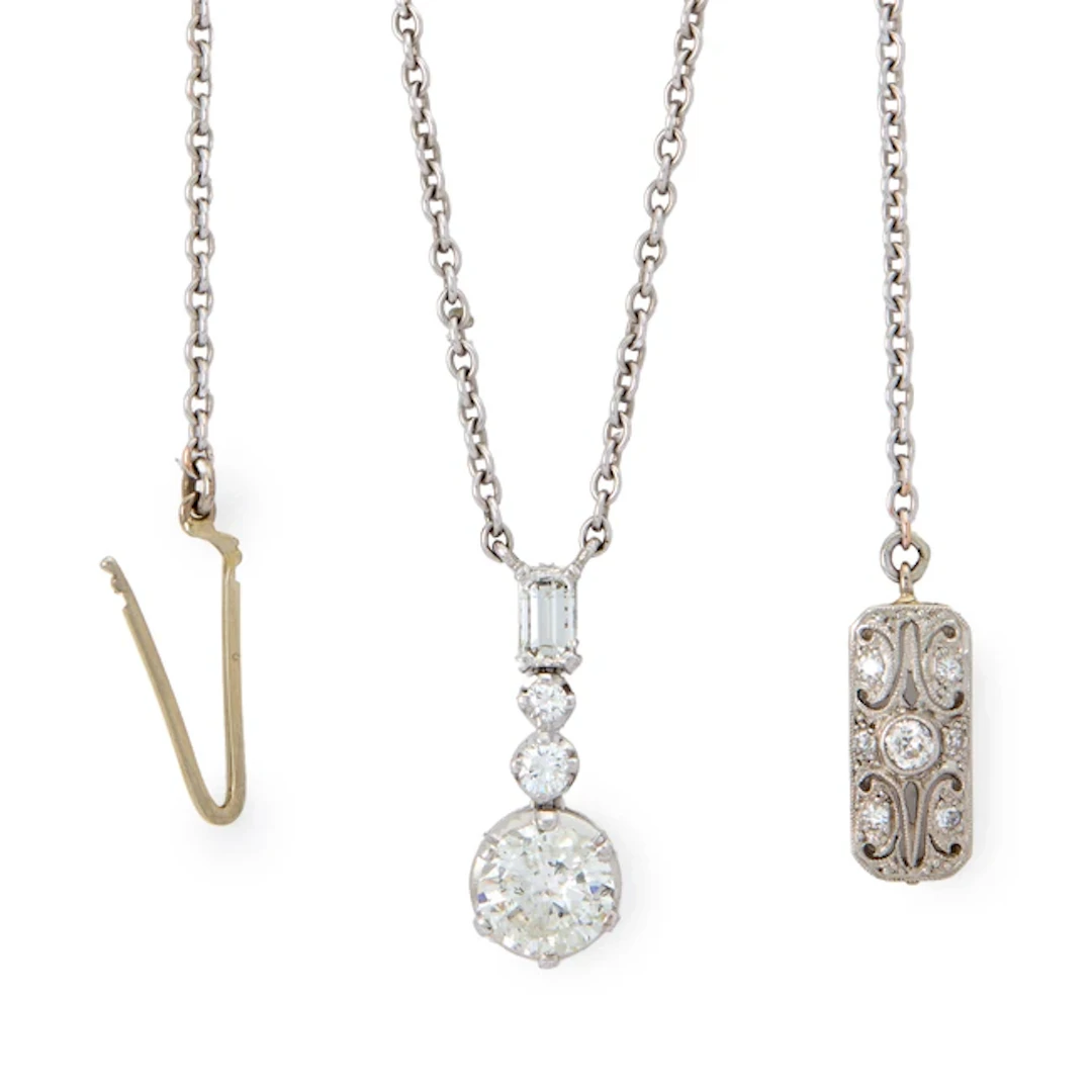 A diamond pendant