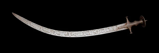 A steel hilted tulwar